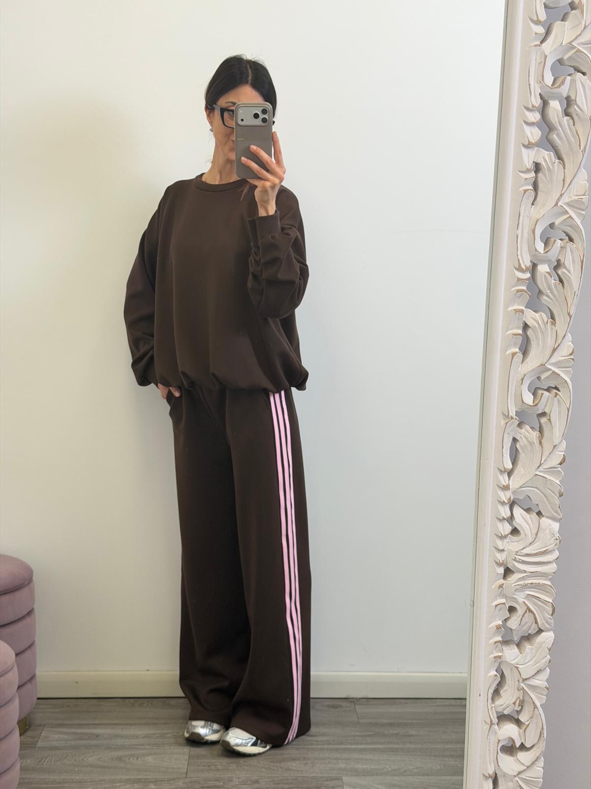 Panta Urban ciocco riga rosa