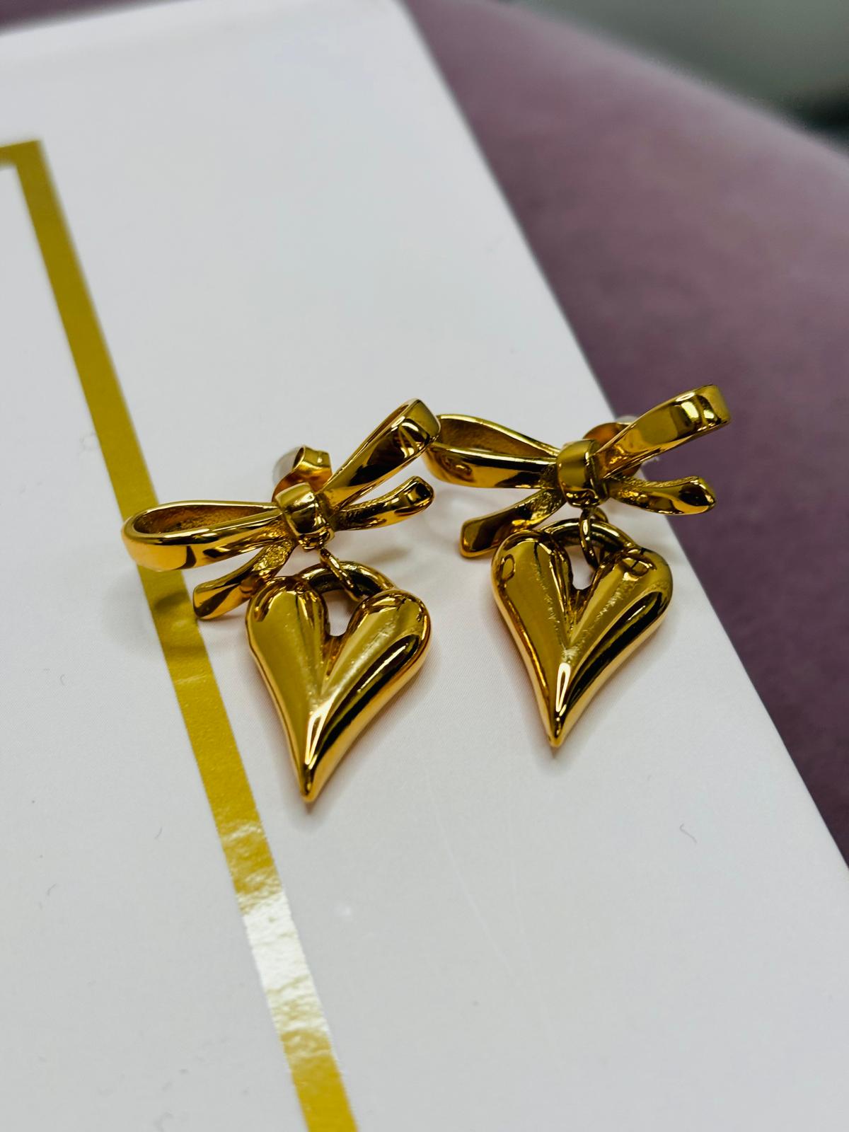 Orecchini Fiocco Cuore