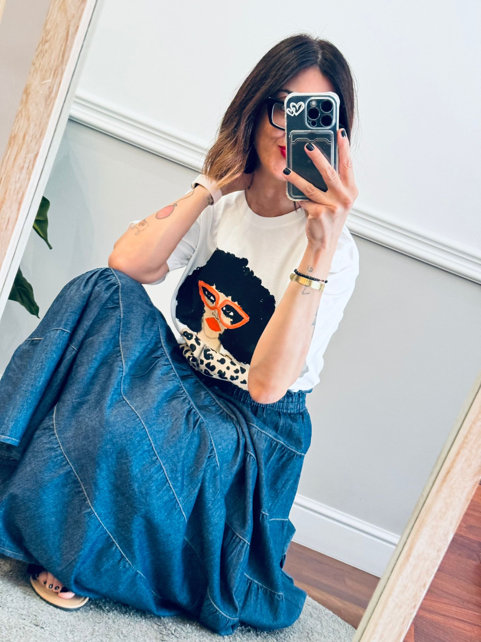 T-shirt Foxy per gli amici Franca