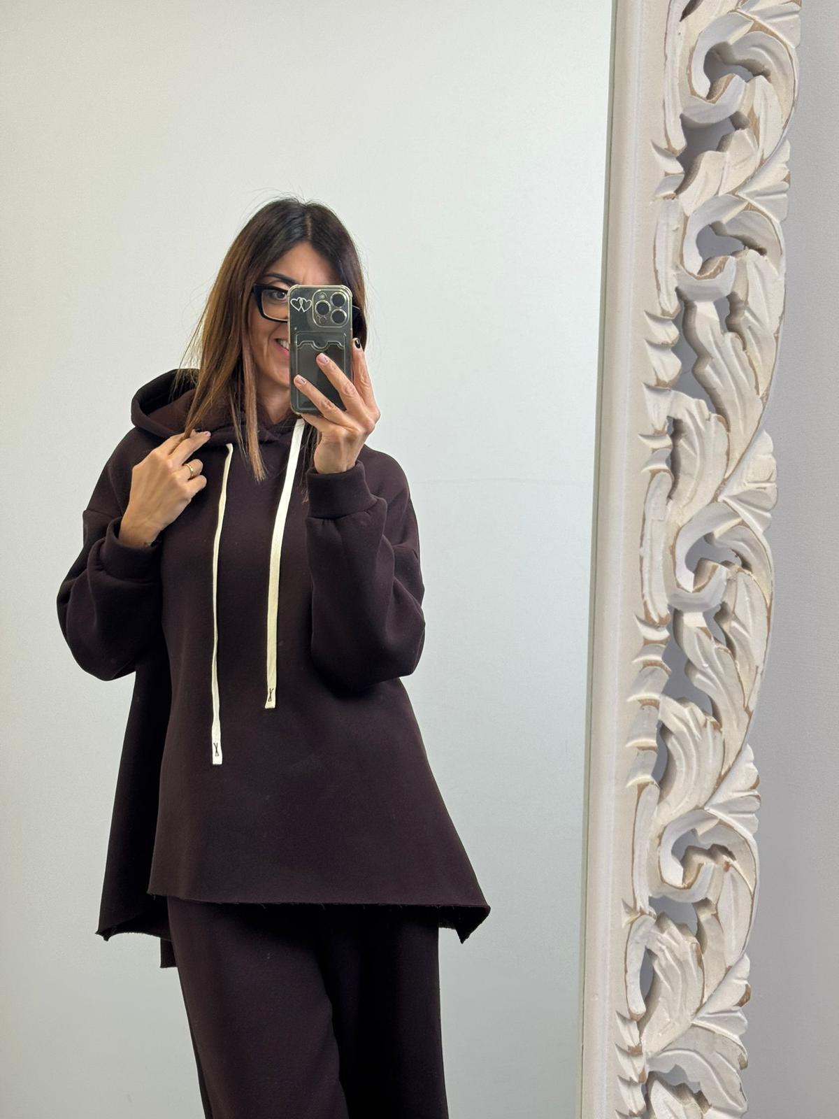 Felpa Street con cappuccio felpato in preordine