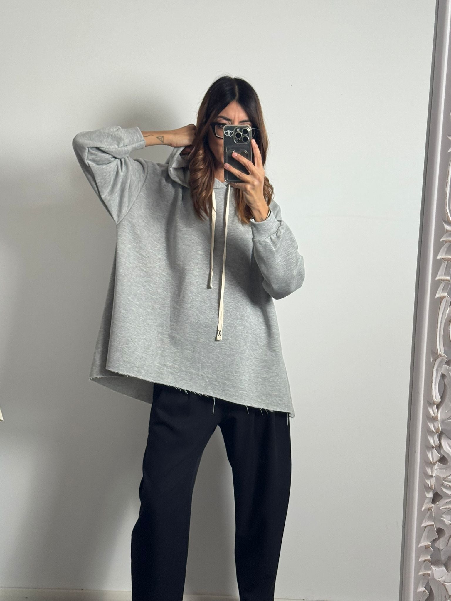 Felpa Street con cappuccio felpato in preordine