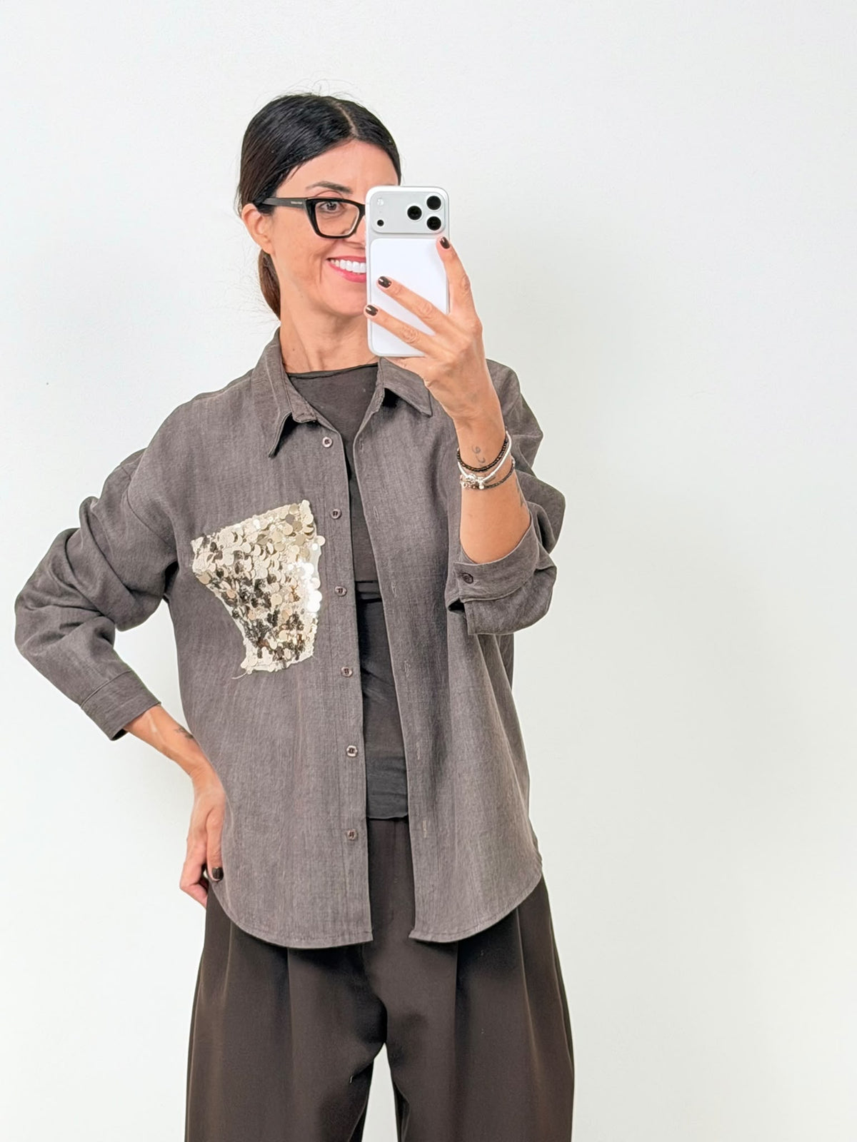 Camicia Denim Glowing