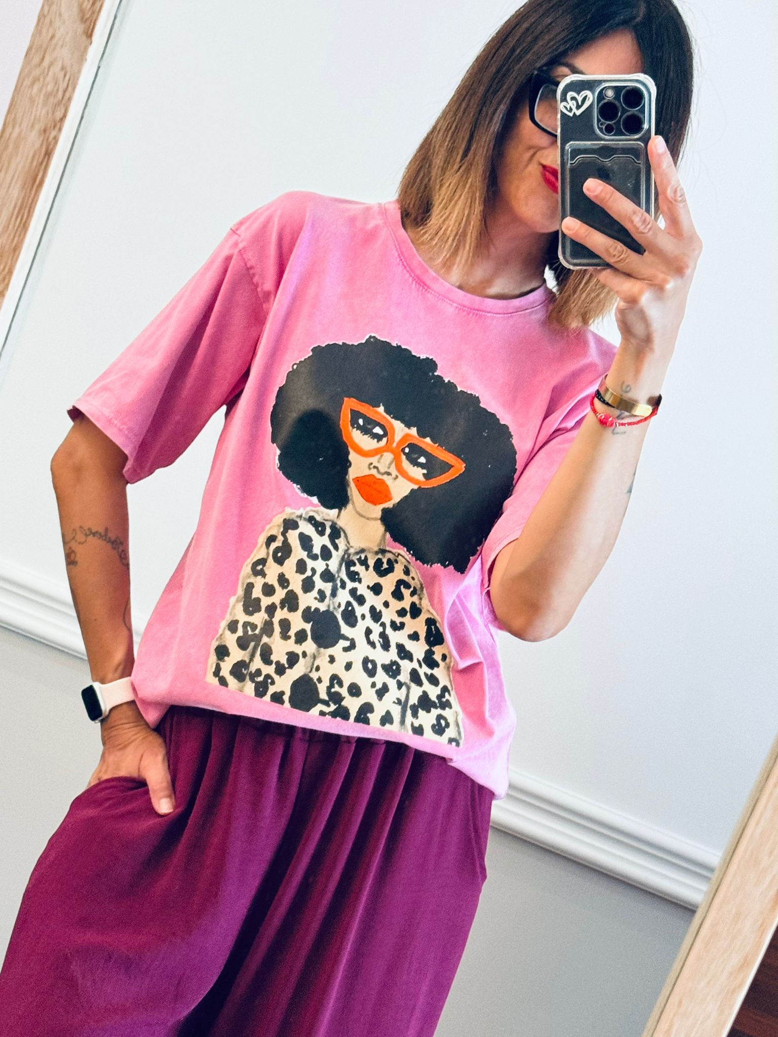 T-shirt Foxy per gli amici Franca