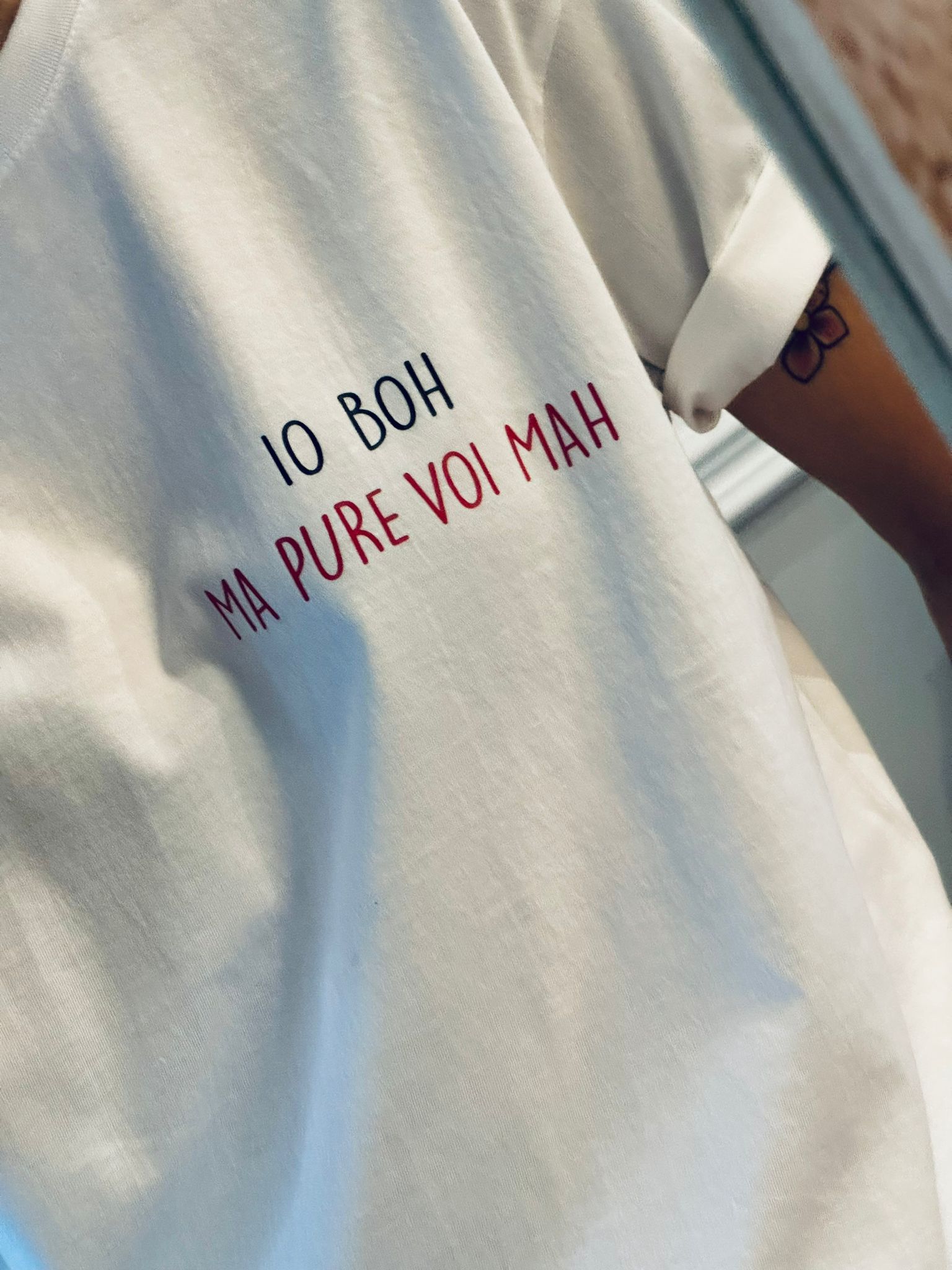 T-shirt IO BOH MA PURE VOI MAH