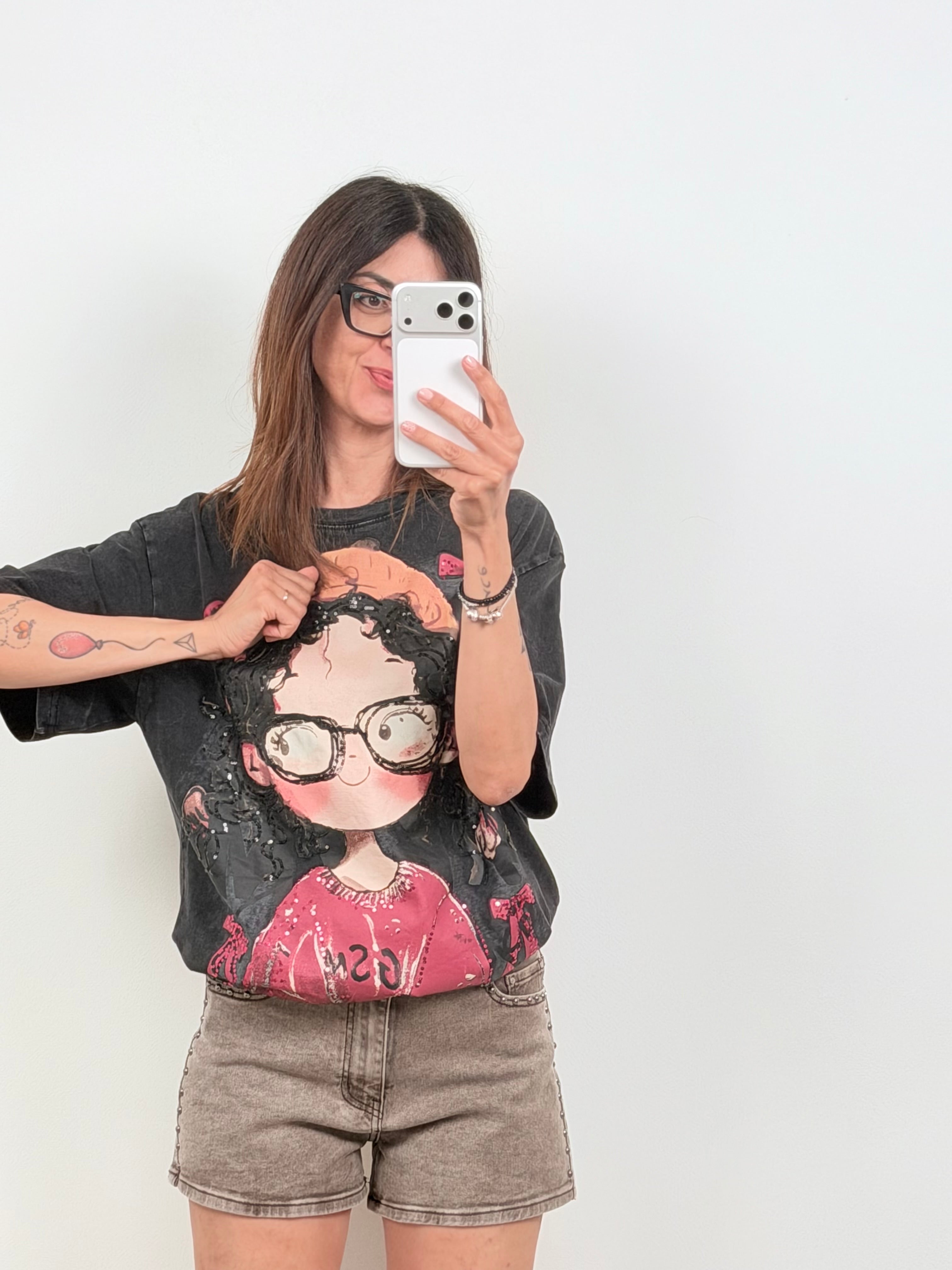 T-shirt Curly