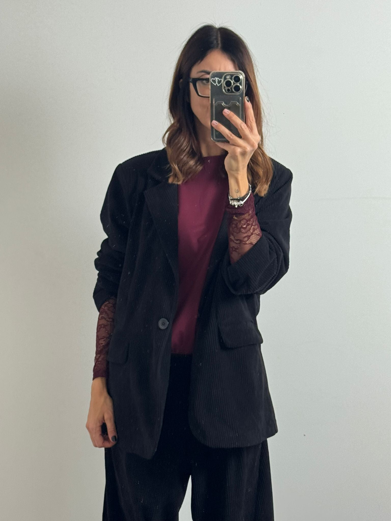 Blazer in velluto Santorini