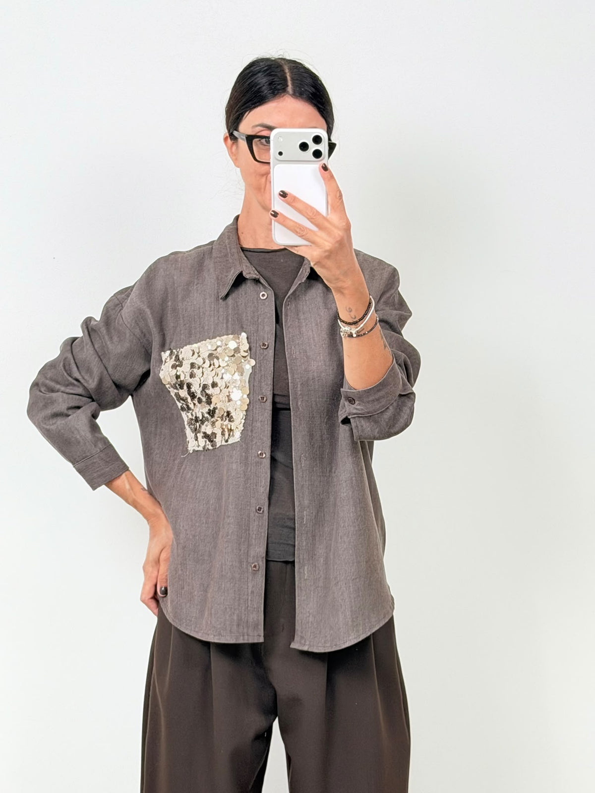 Camicia Denim Glowing