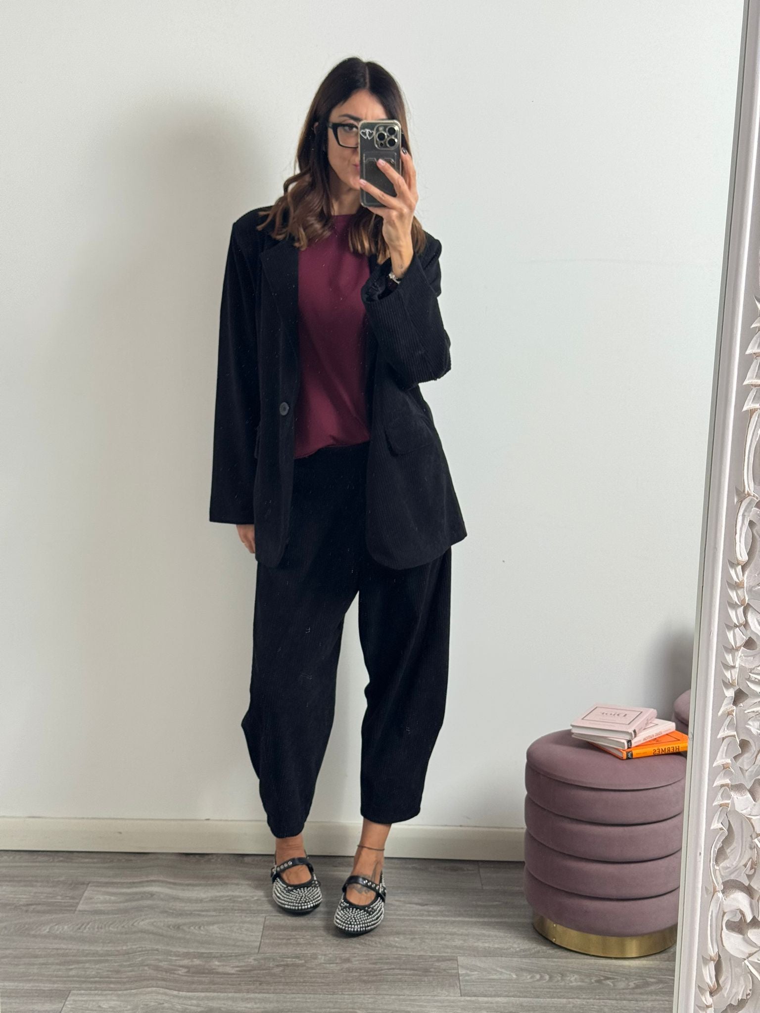 Blazer in velluto Santorini