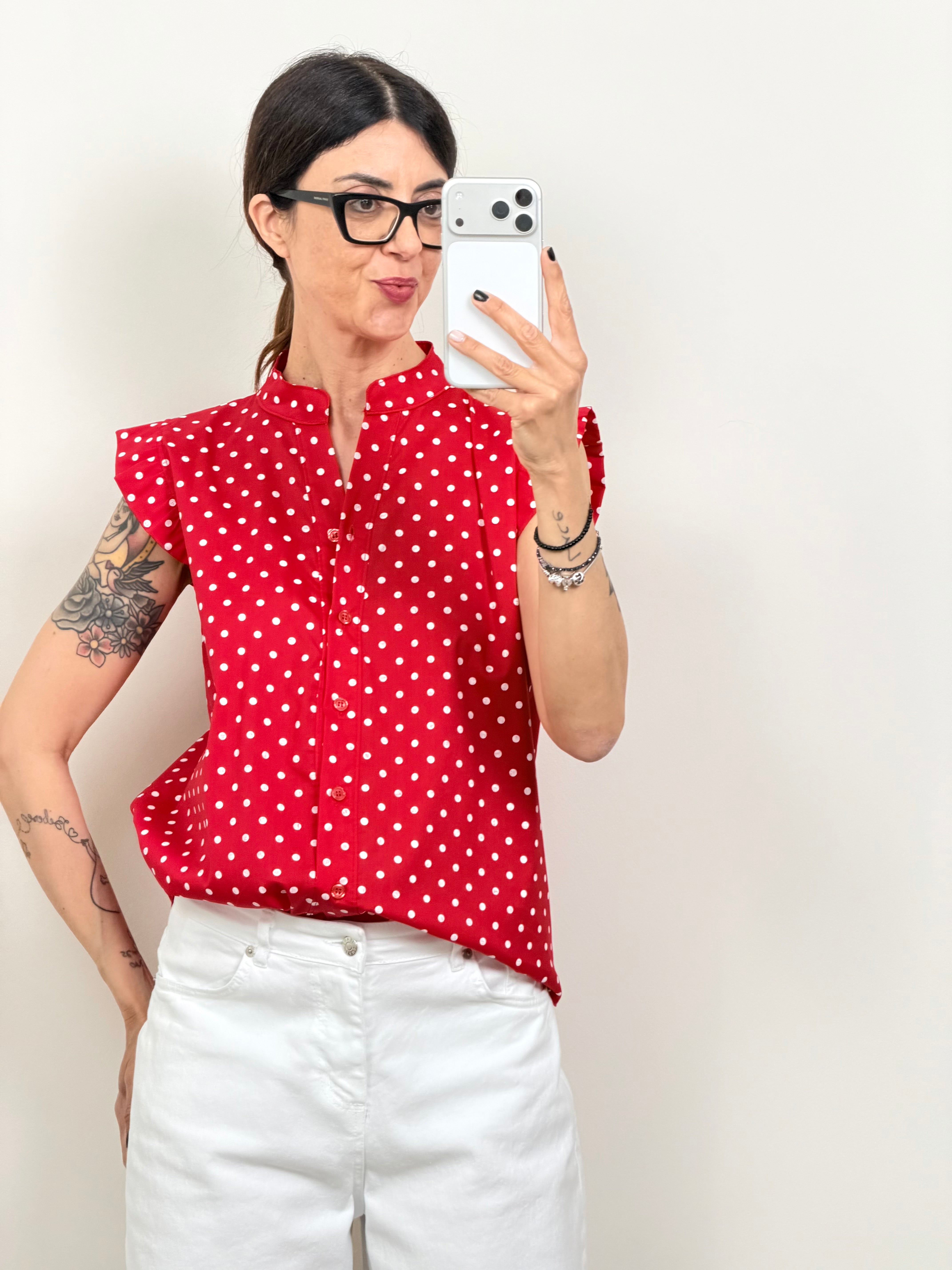 Blusa Grease pois