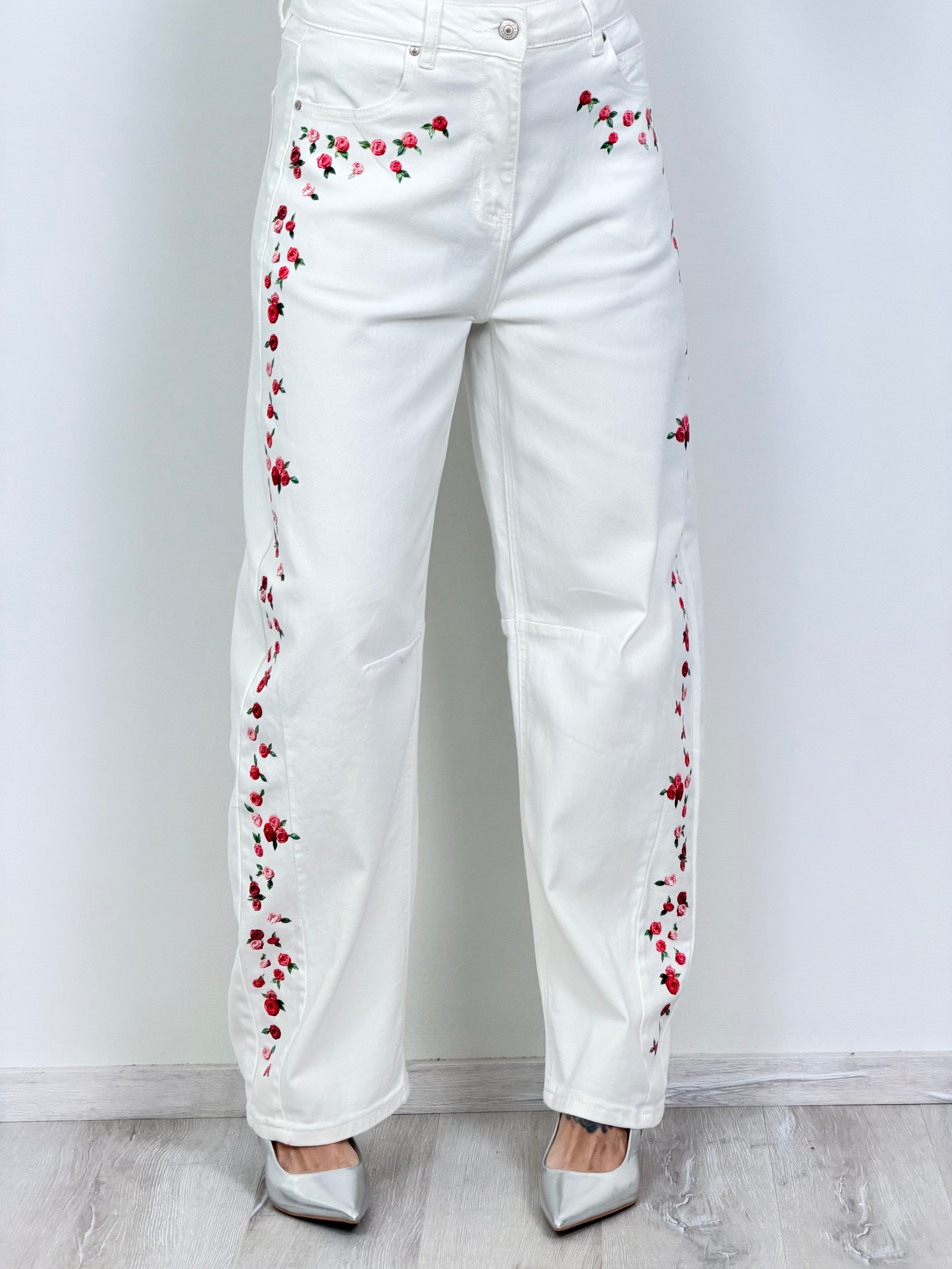 Denim Micro Flowers
