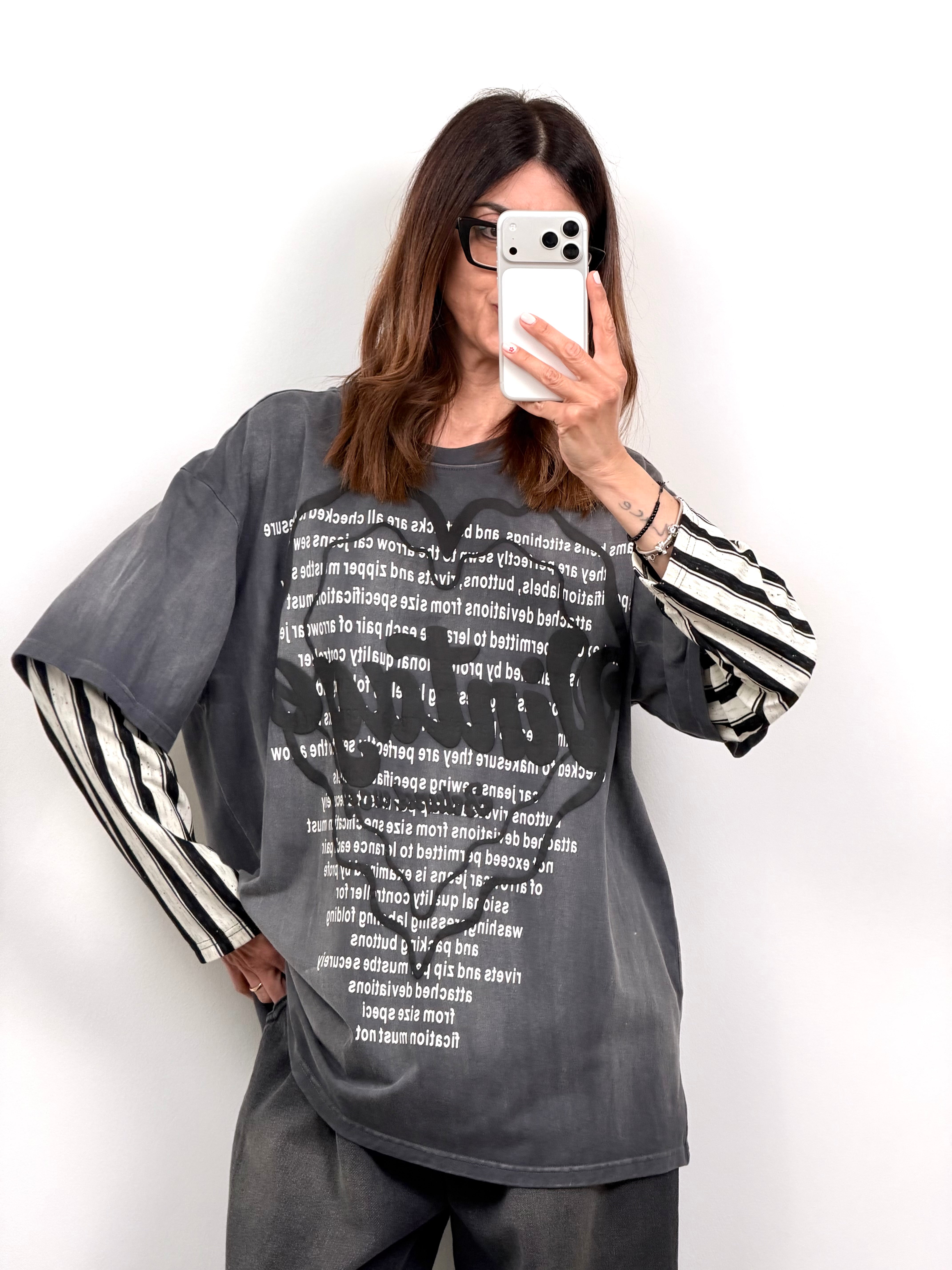 T-shirt manica lunga Vintage