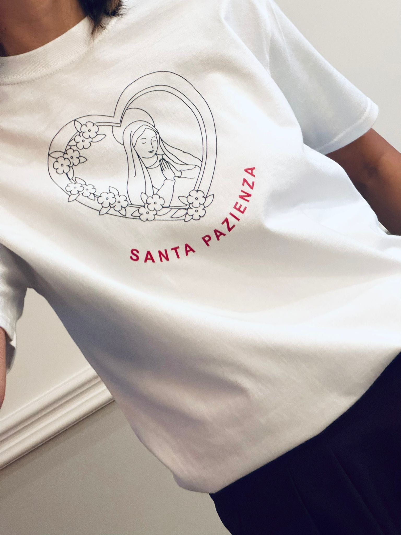 T-shirt Santa pazienza