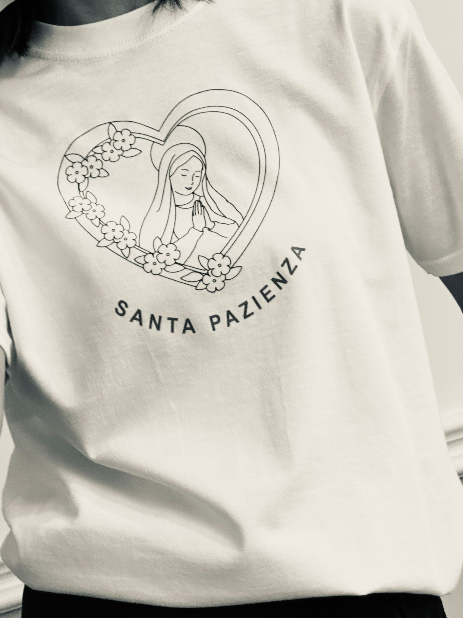 T-shirt Santa pazienza