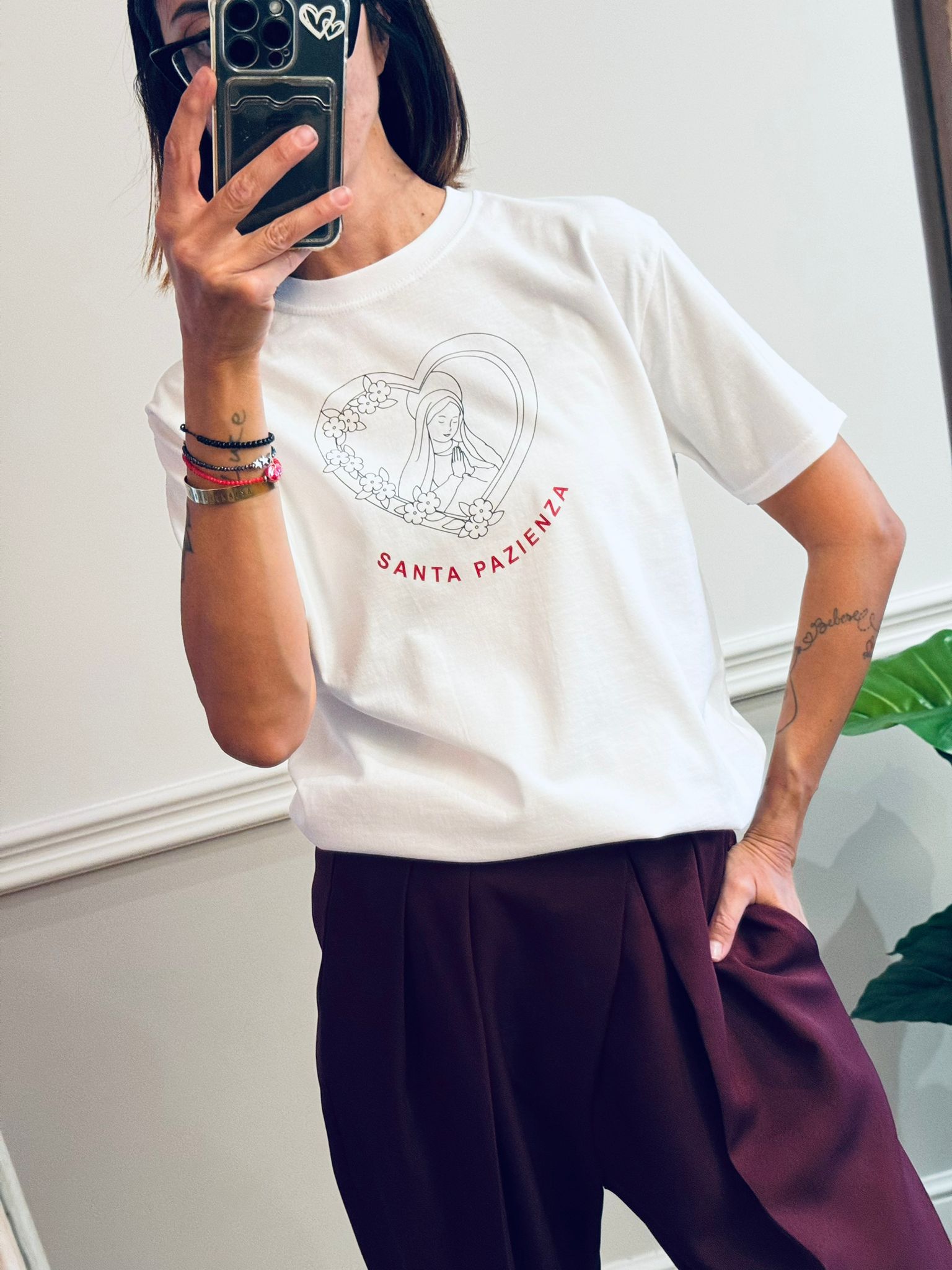 T-shirt Santa pazienza
