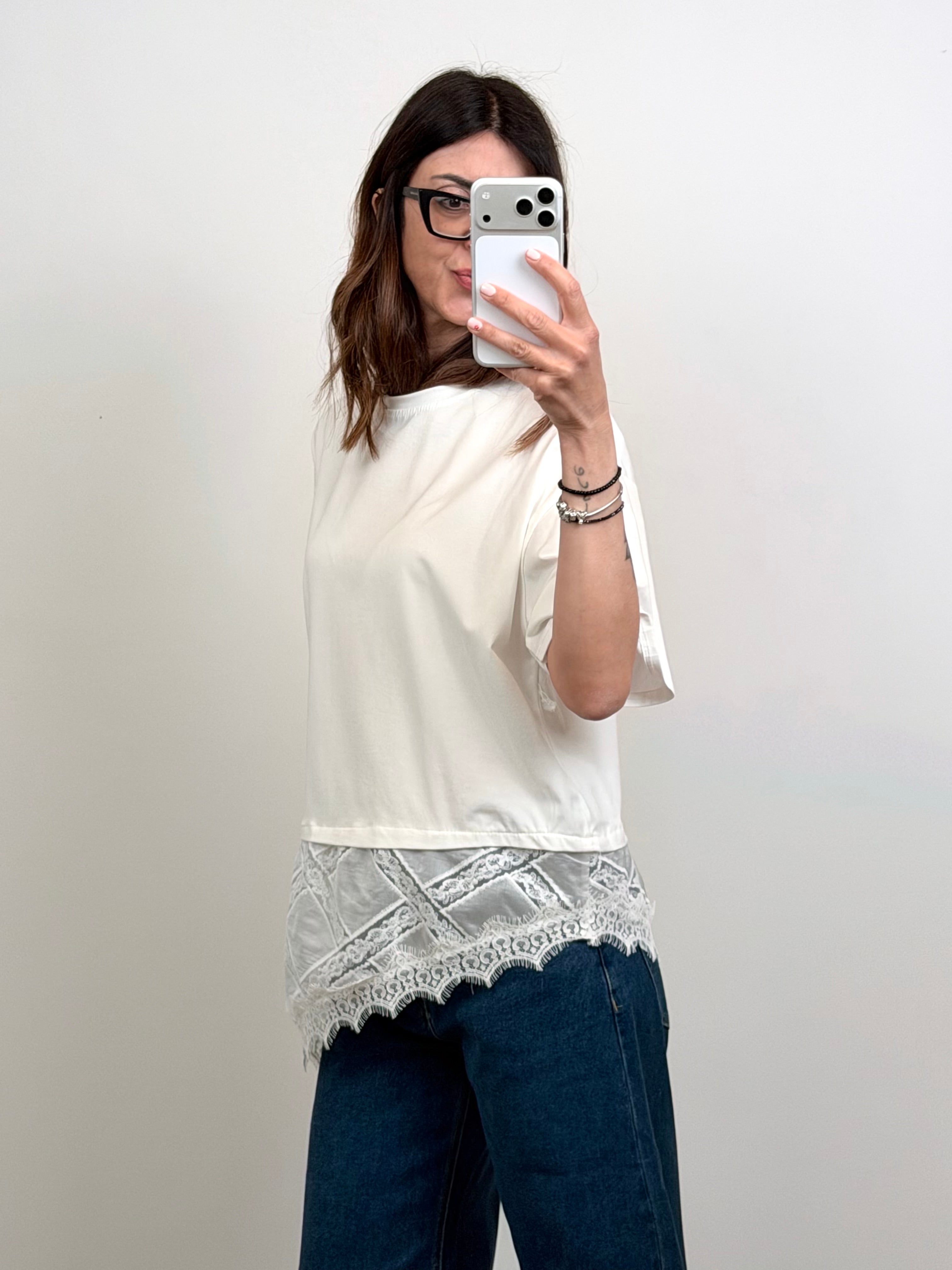T-shirt Provenza bianca
