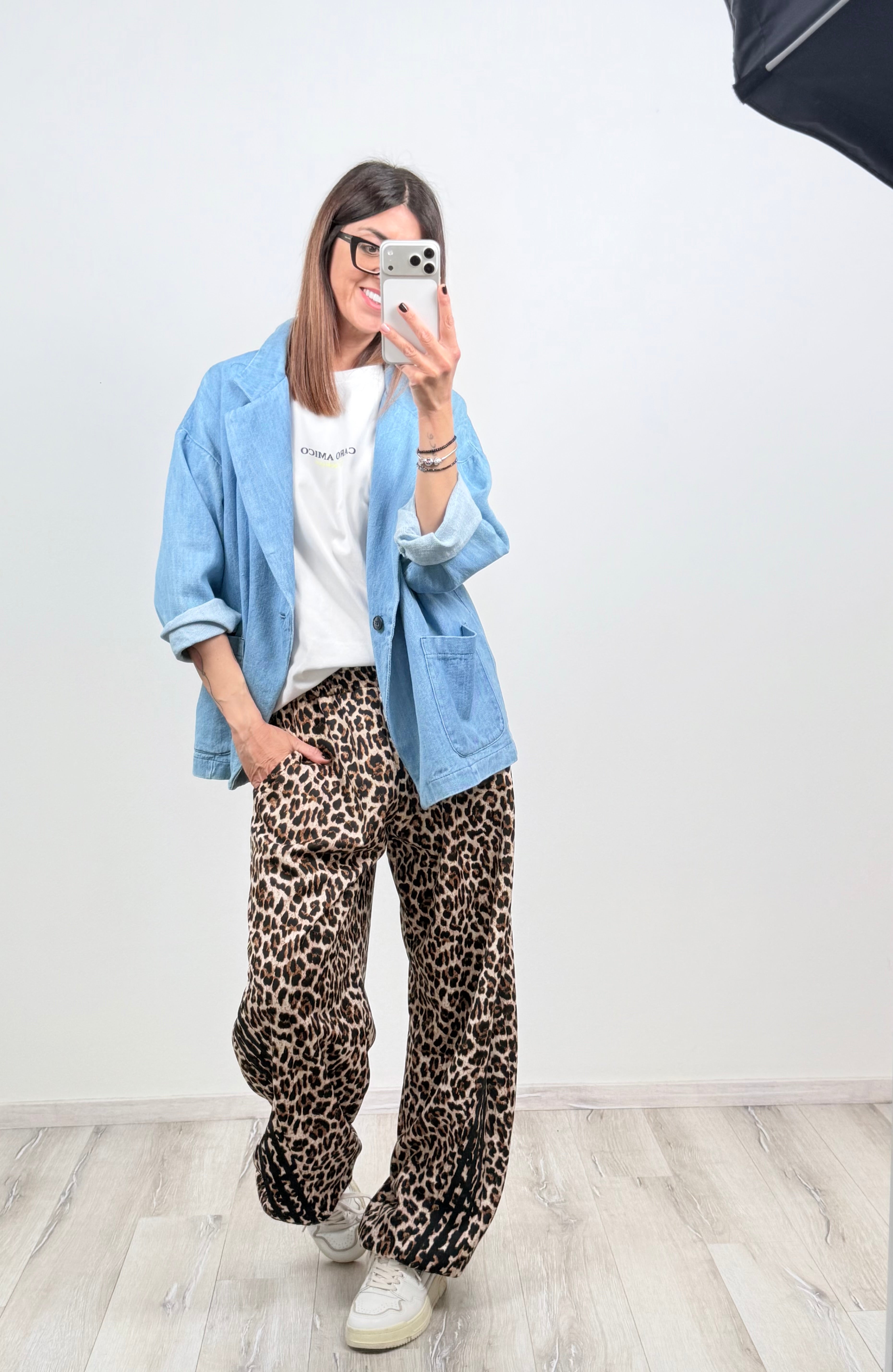 Blazer Corfù denim chiaro