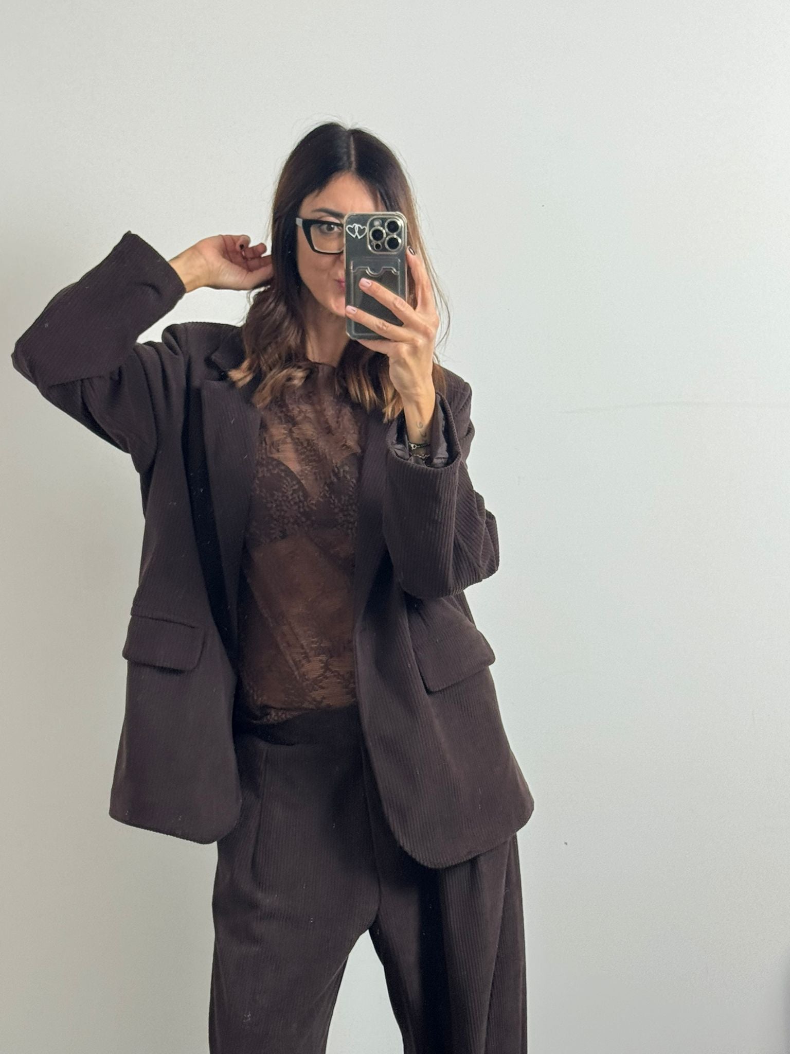 Blazer in velluto Santorini