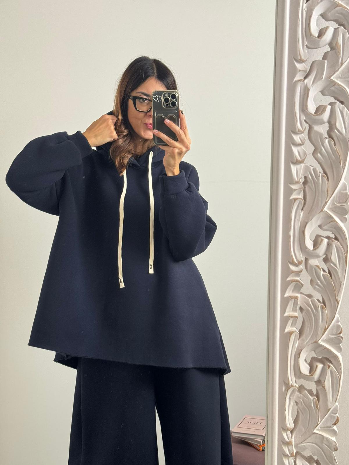 Felpa Street con cappuccio felpato in preordine