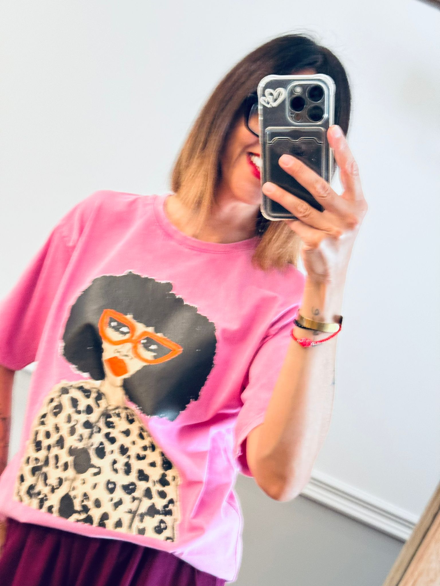 T-shirt Foxy per gli amici Franca