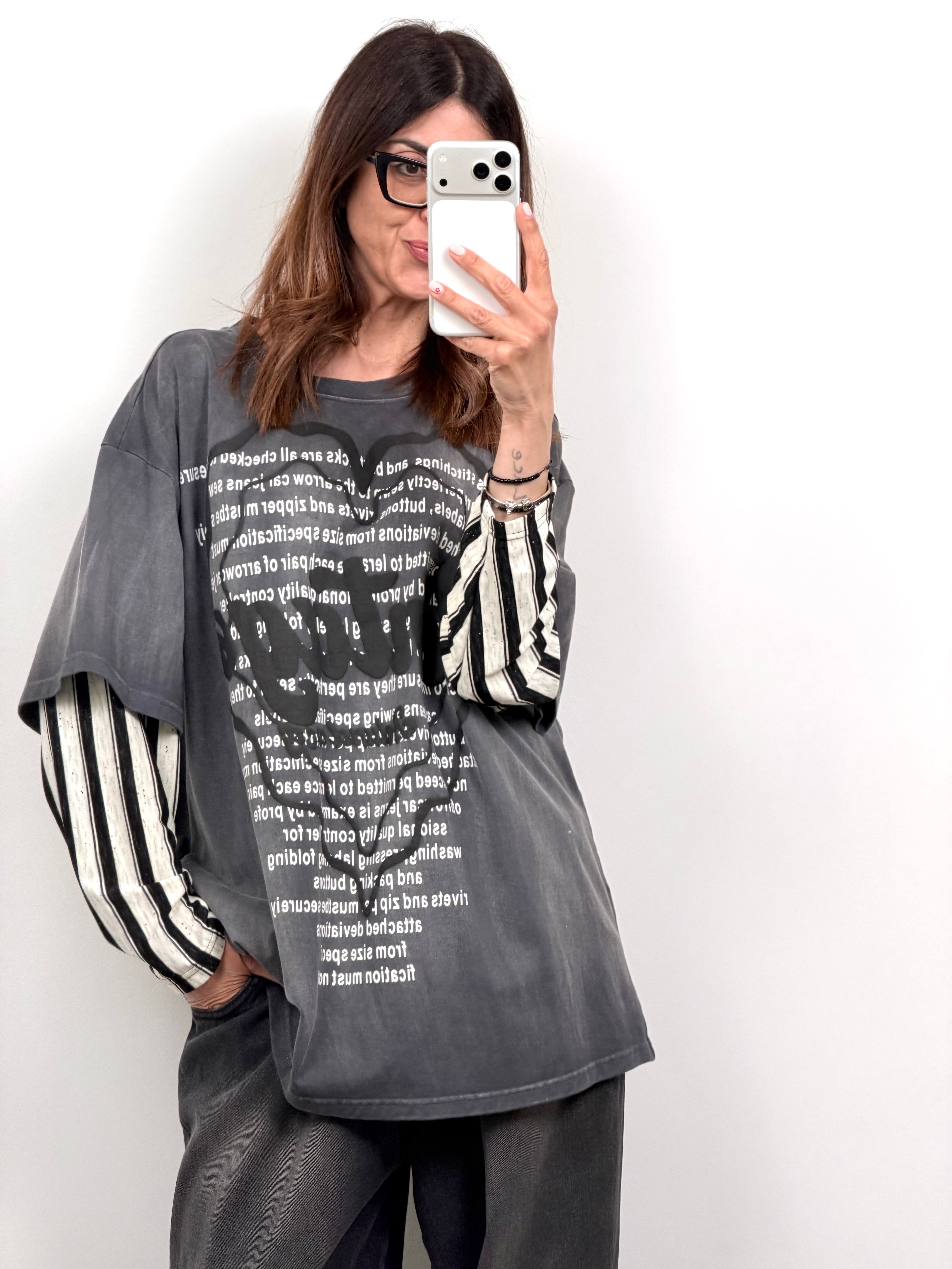 T-shirt manica lunga Vintage