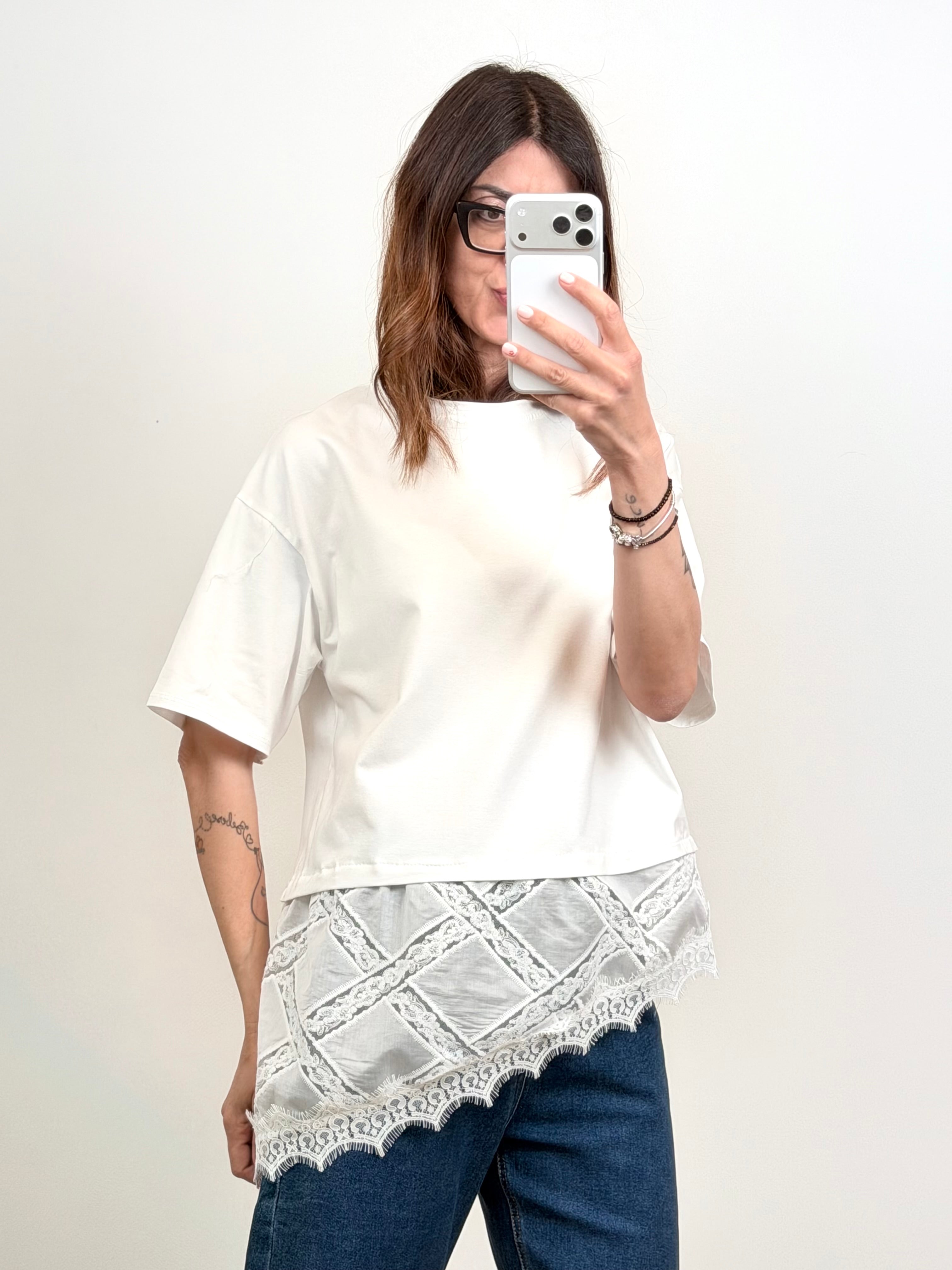 T-shirt Provenza bianca