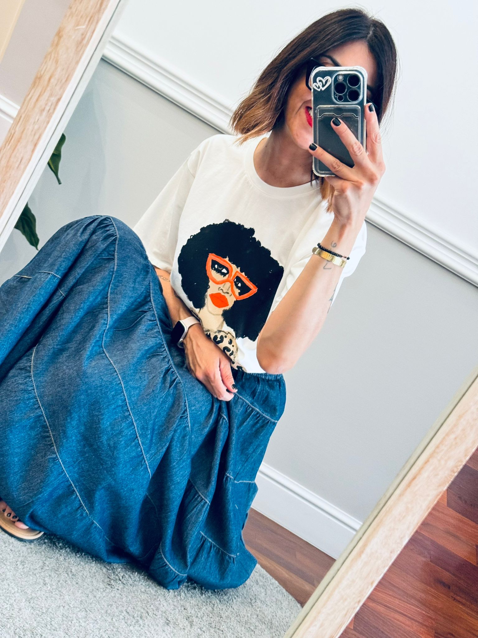 T-shirt Foxy per gli amici Franca