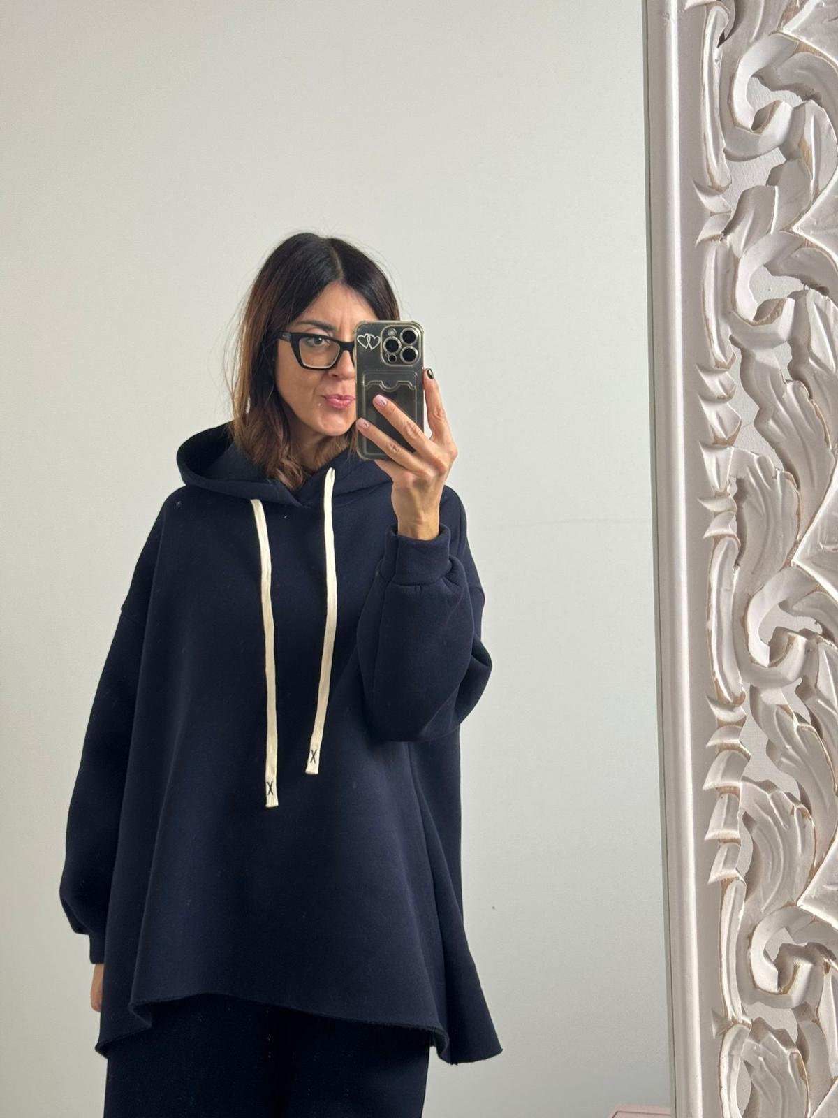 Felpa Street con cappuccio felpato in preordine