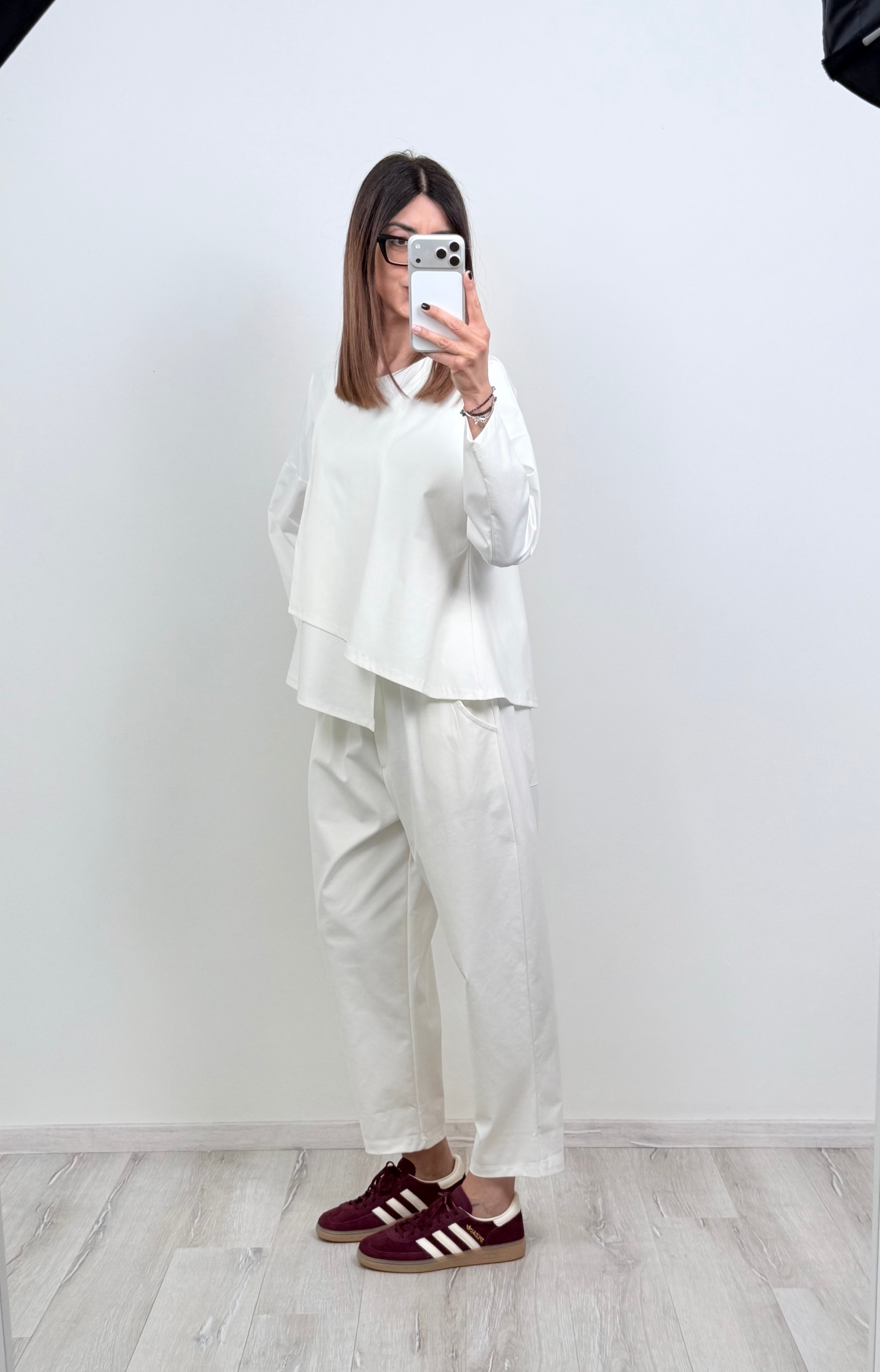 Completo London bianco