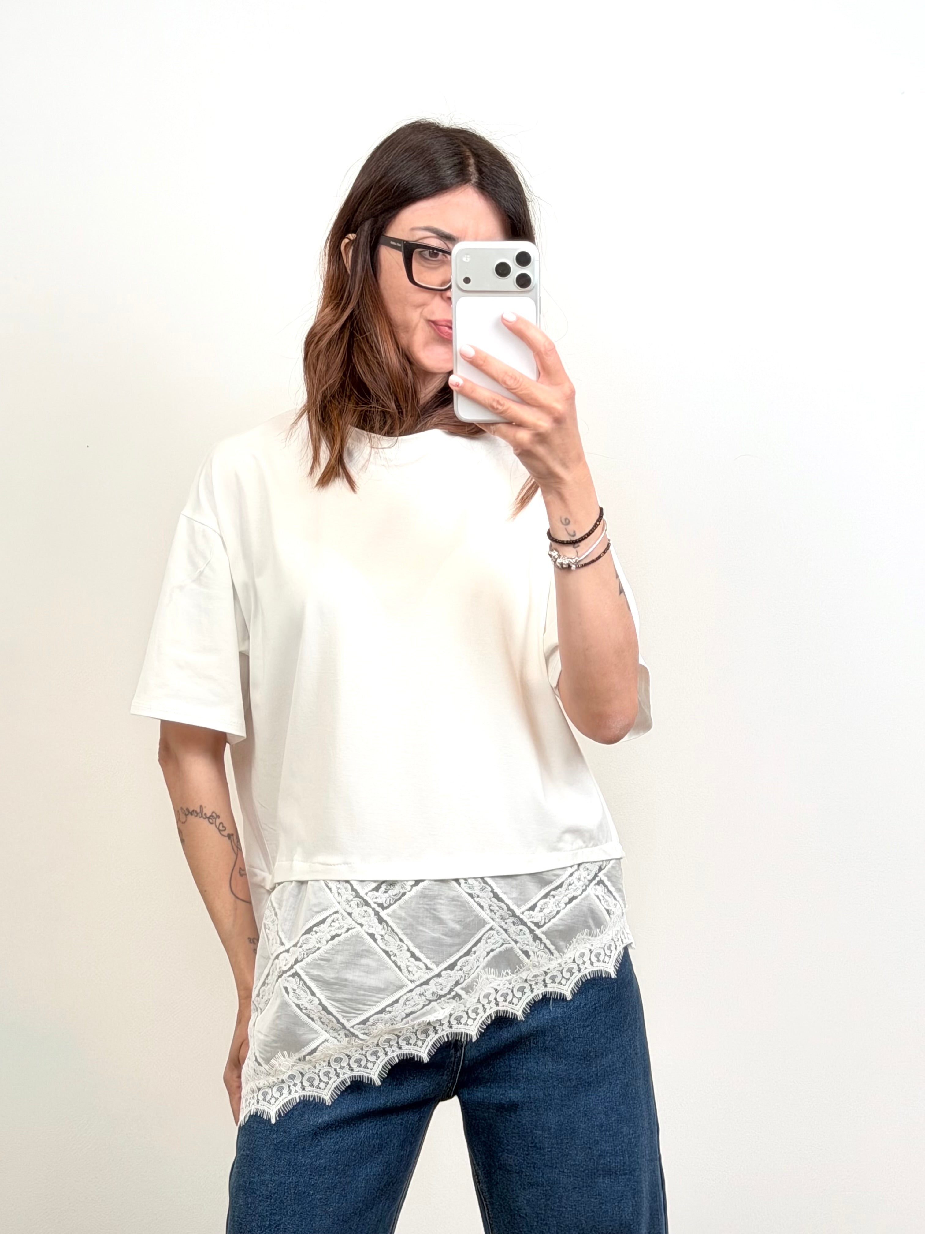 T-shirt Provenza bianca