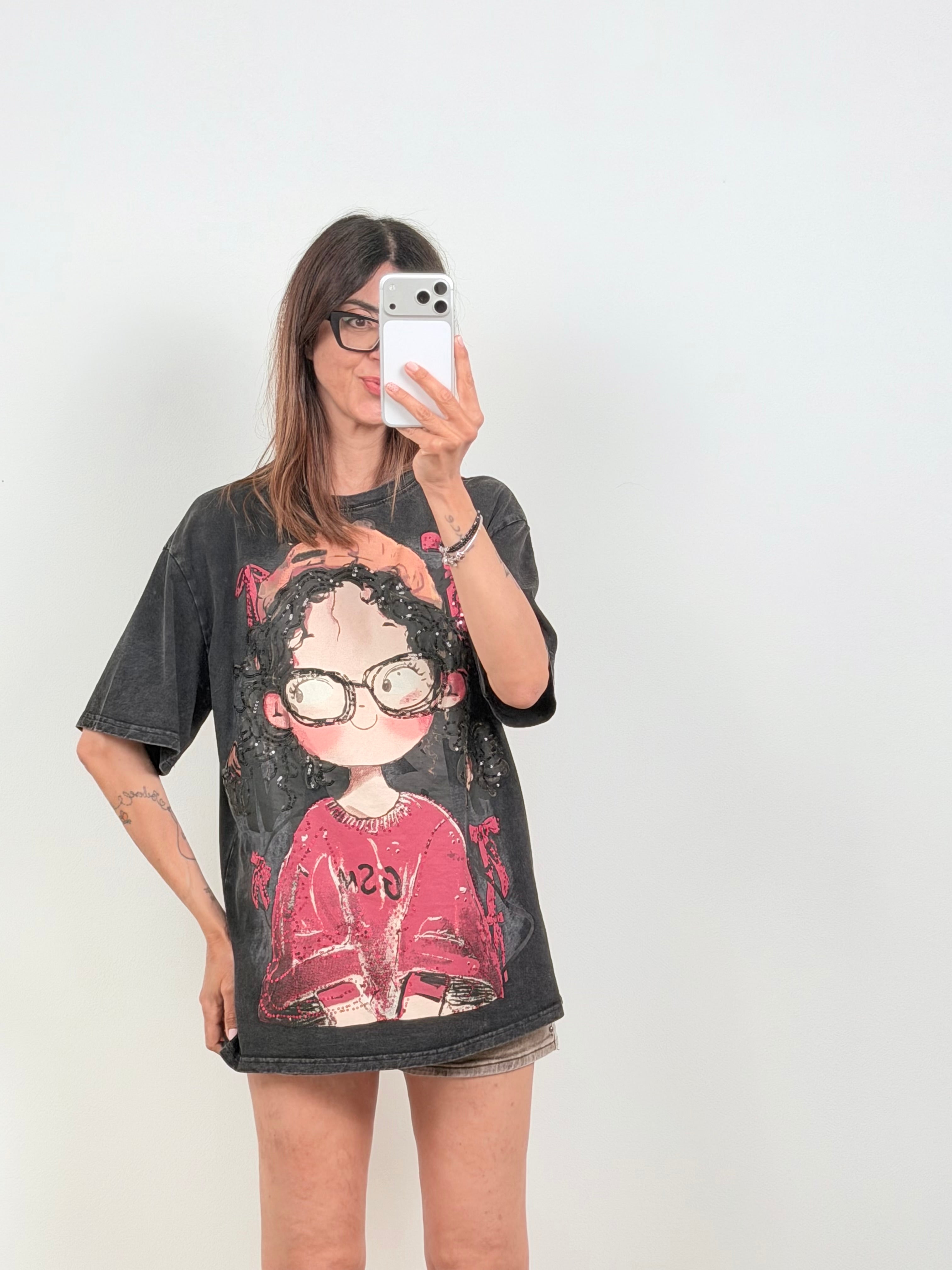 T-shirt Curly