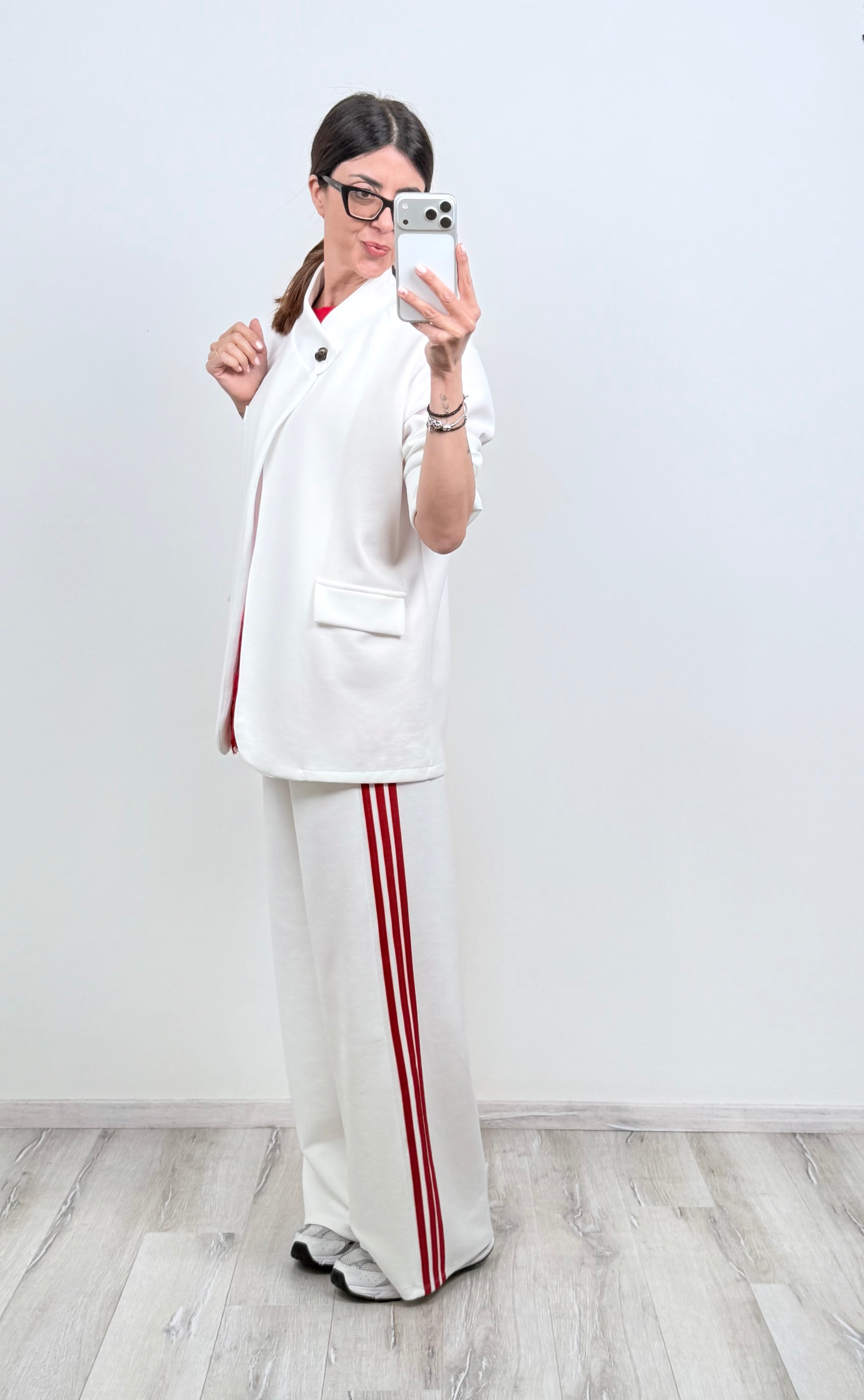 Blazer Nottingham bianco