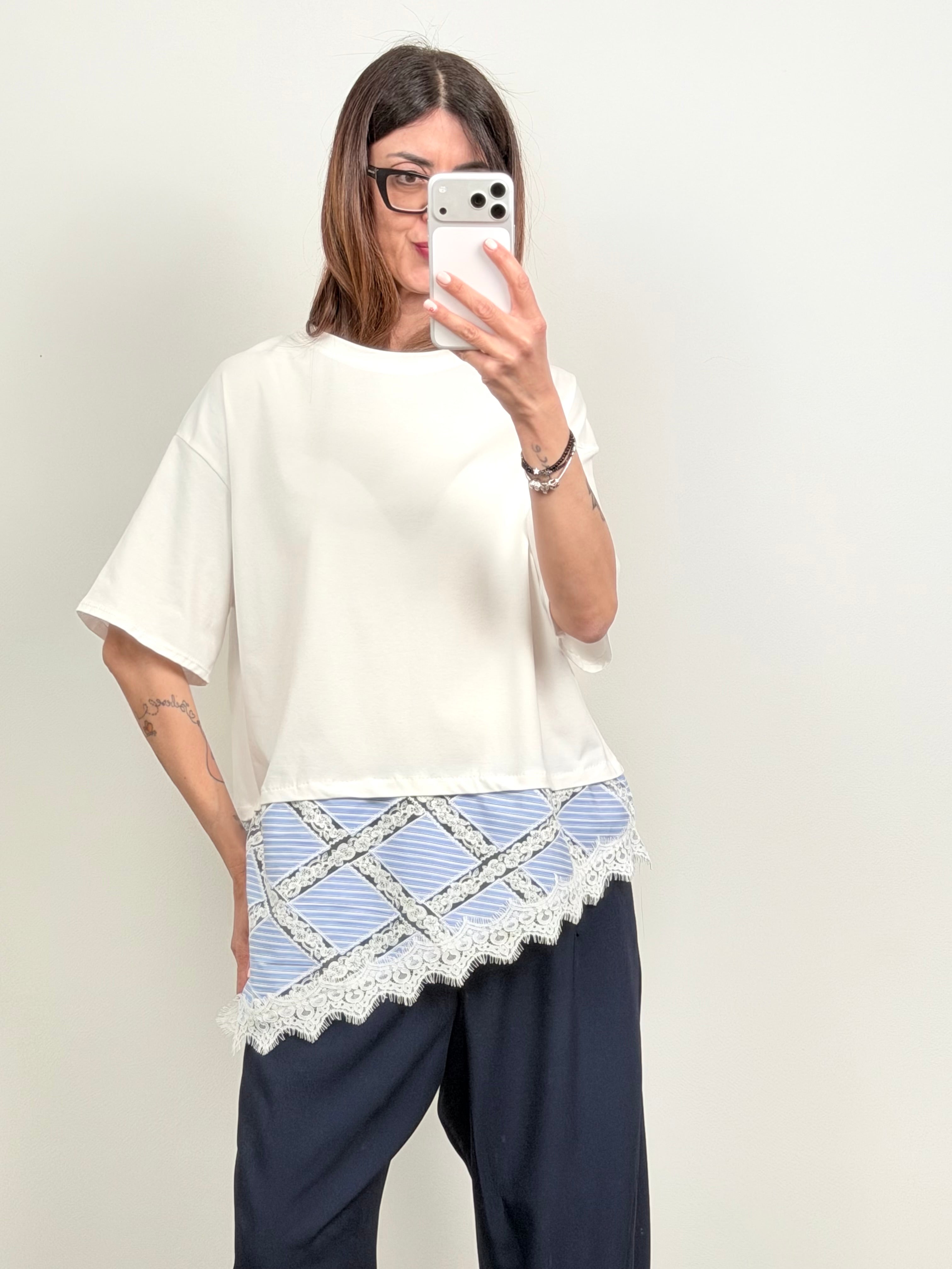 T-shirt Provenza celeste