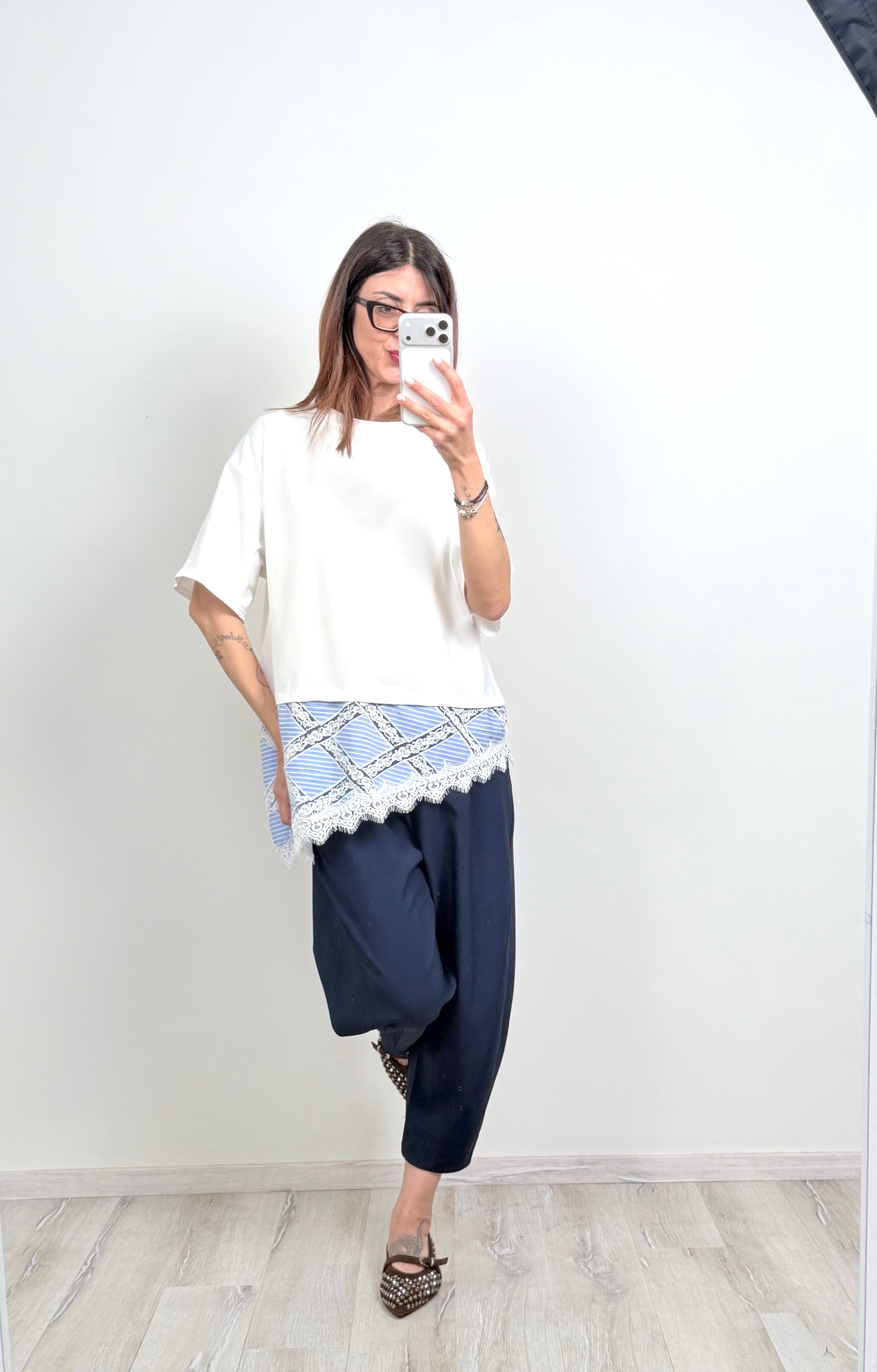 T-shirt Provenza celeste
