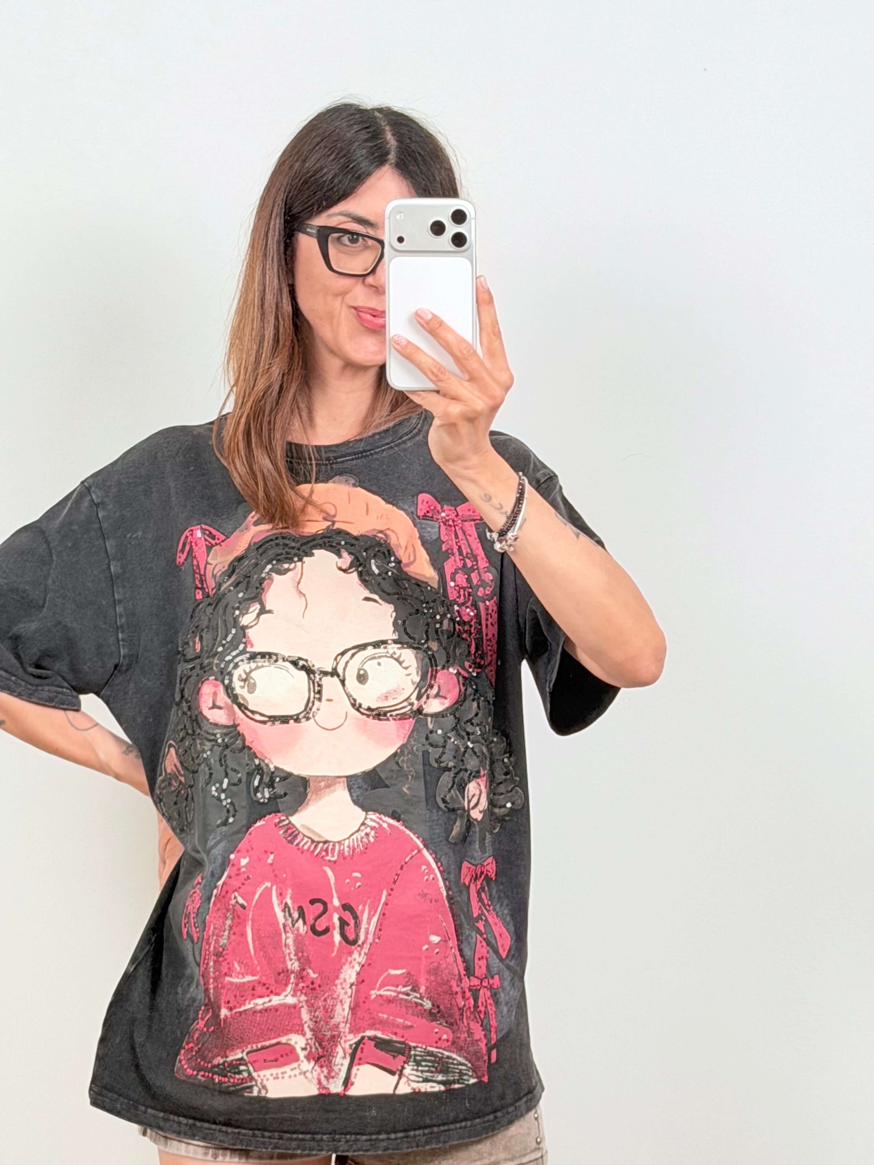 T-shirt Curly
