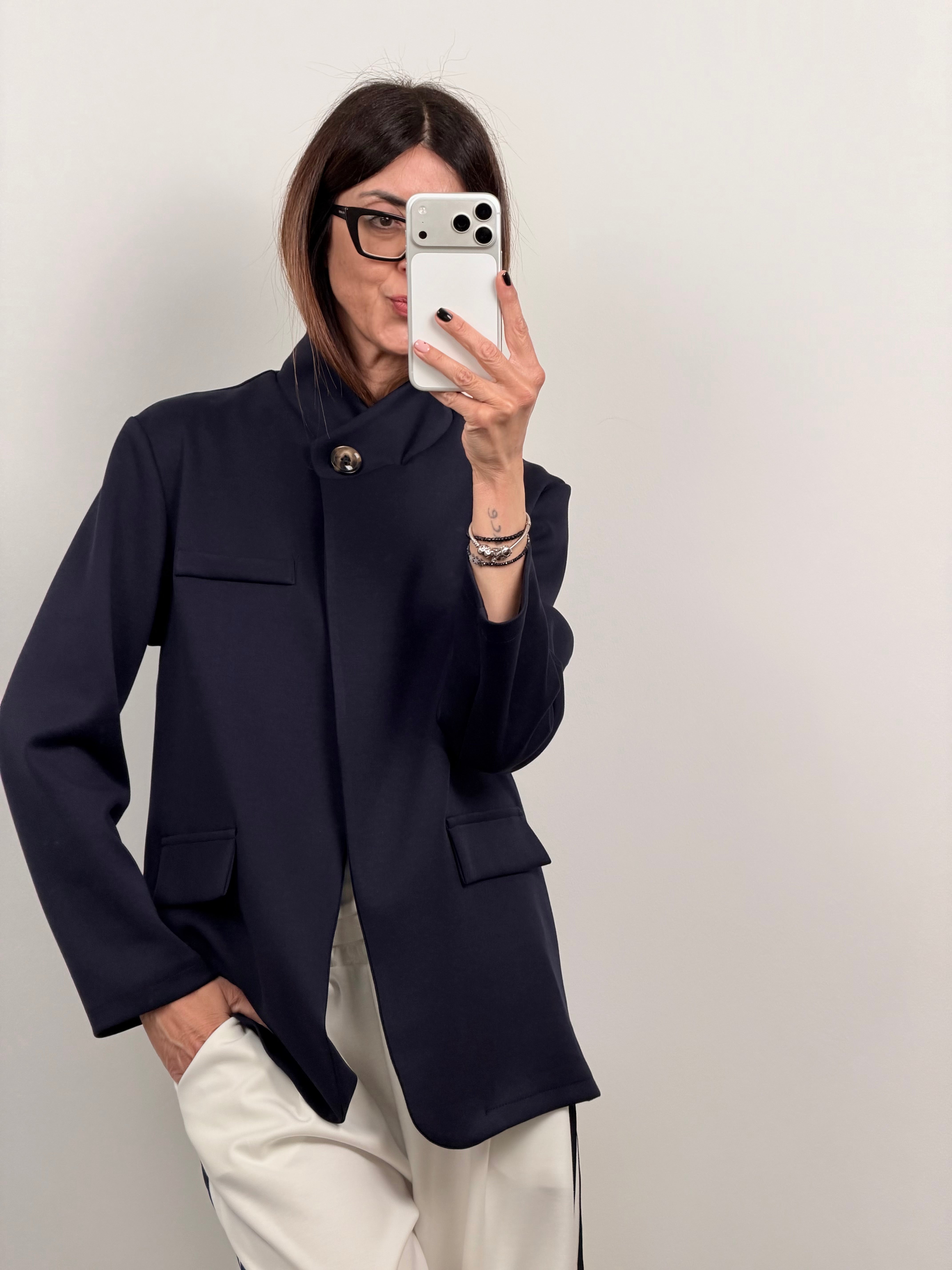 Blazer Nottingham blu