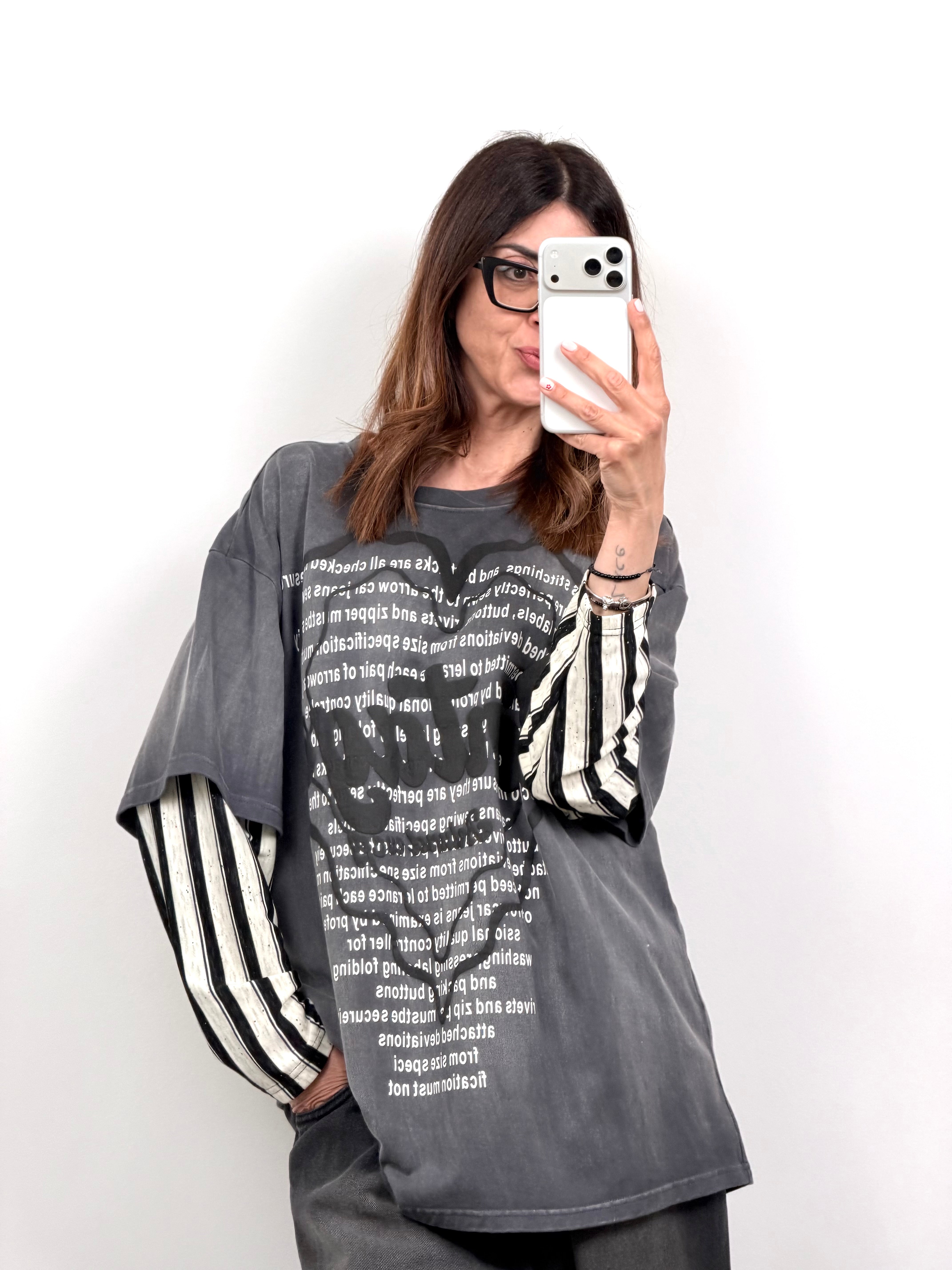 T-shirt manica lunga Vintage