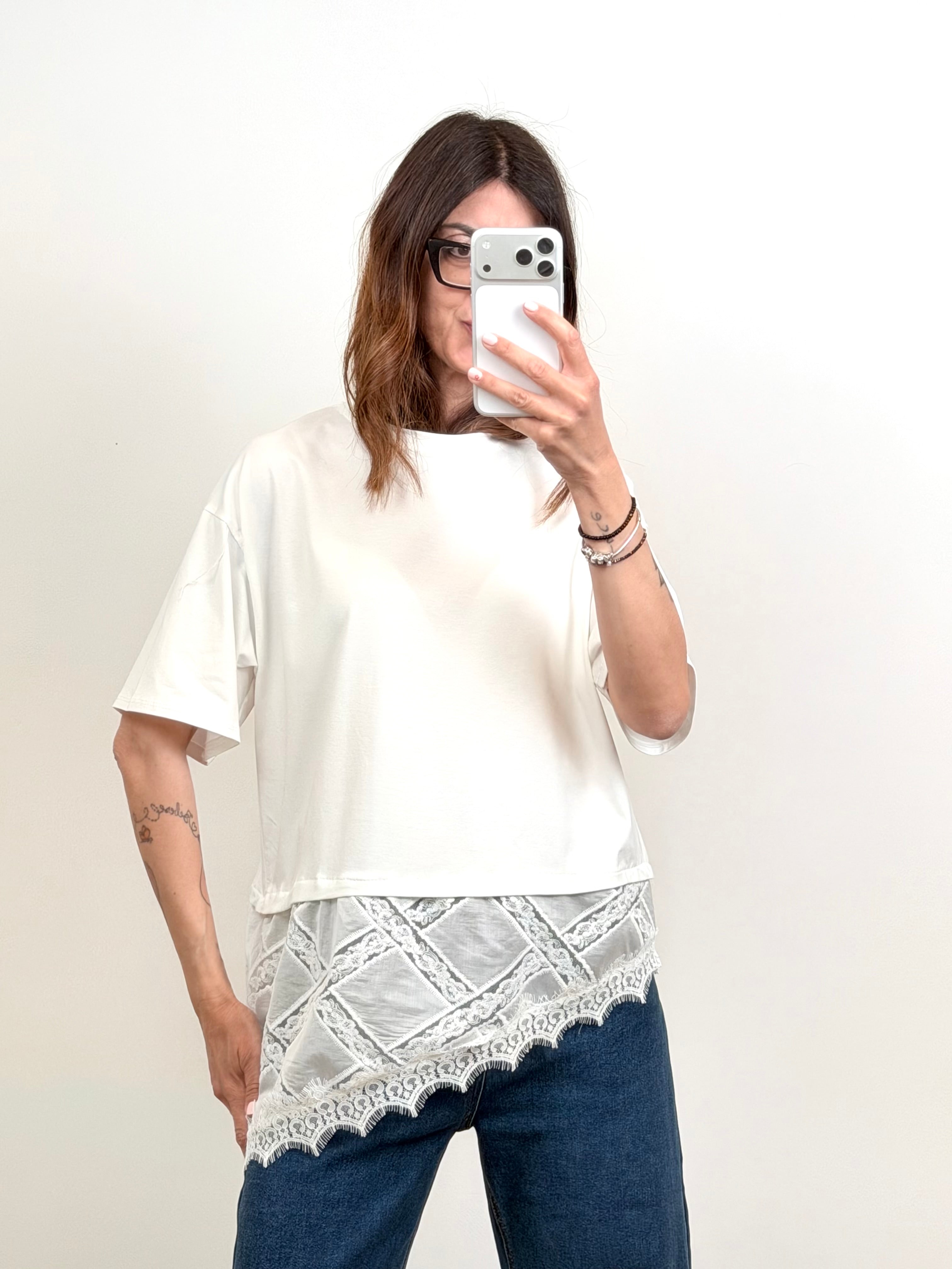 T-shirt Provenza bianca