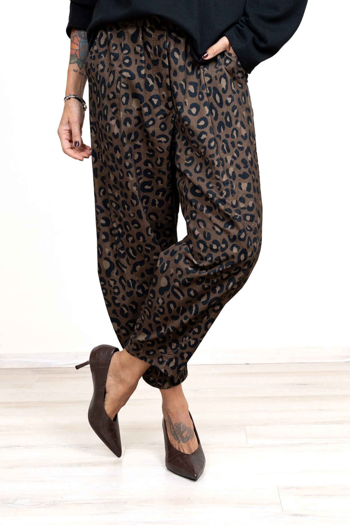 Pantalone Santorini velluto mille righe CAMOU e MACU