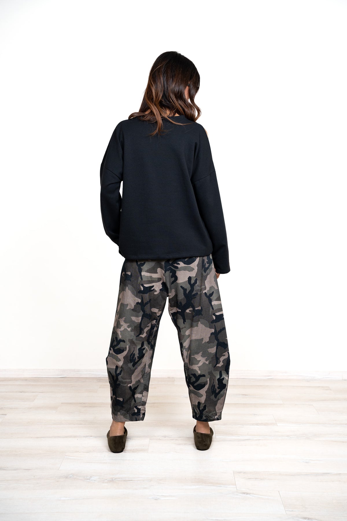 Pantalone Santorini velluto mille righe CAMOU e MACU