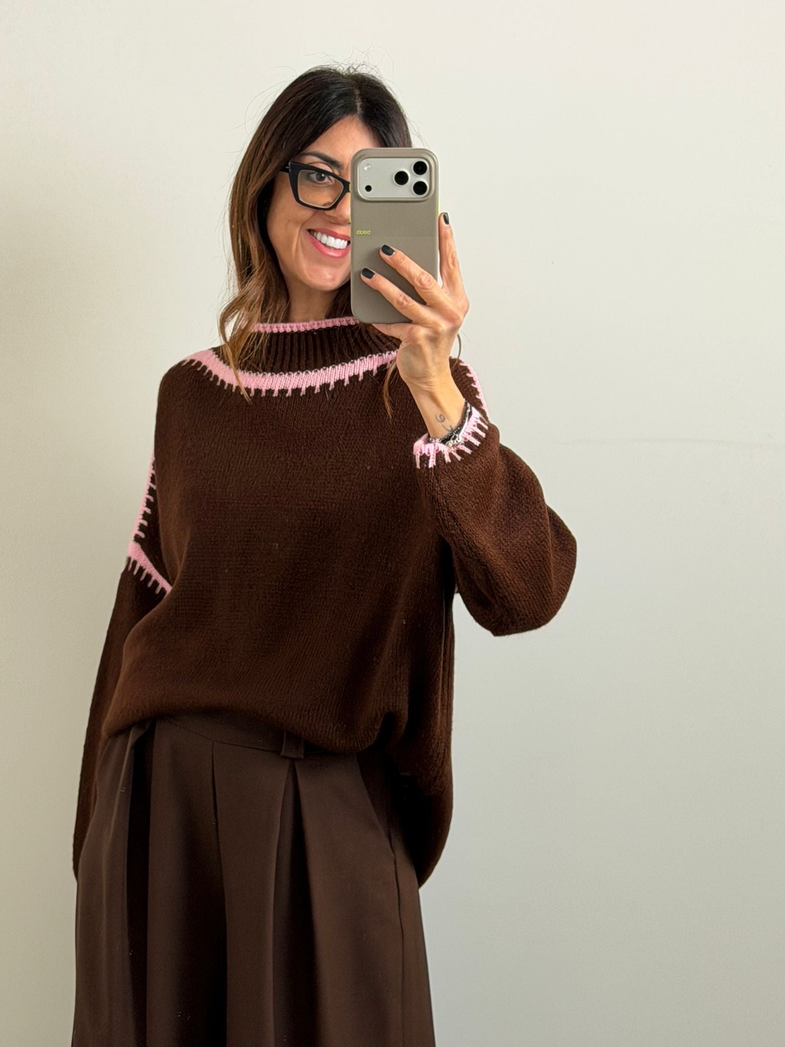 PULL SALISBURGO ciocco/rosa