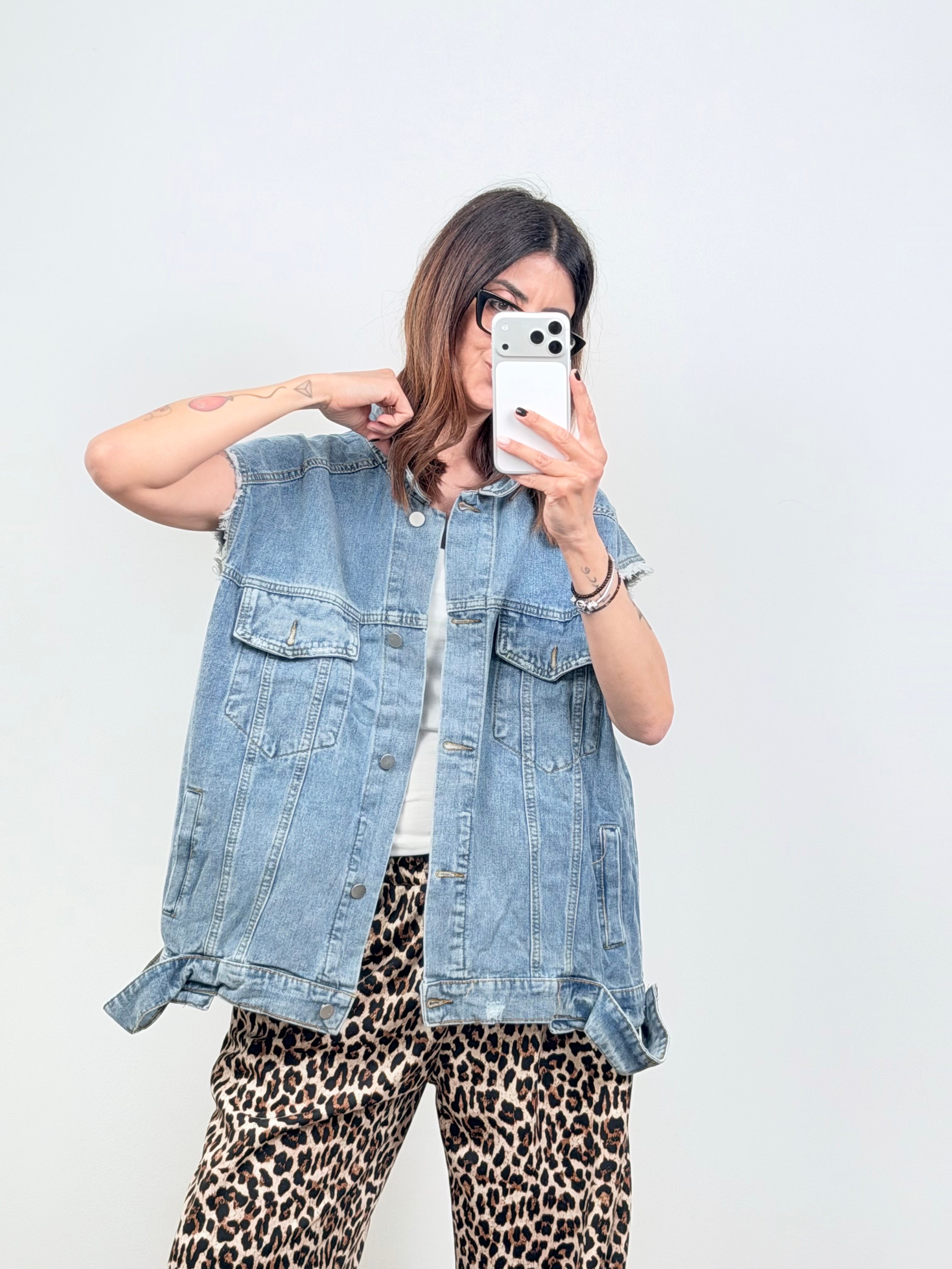 MAXI GILET DENIM COLORADO