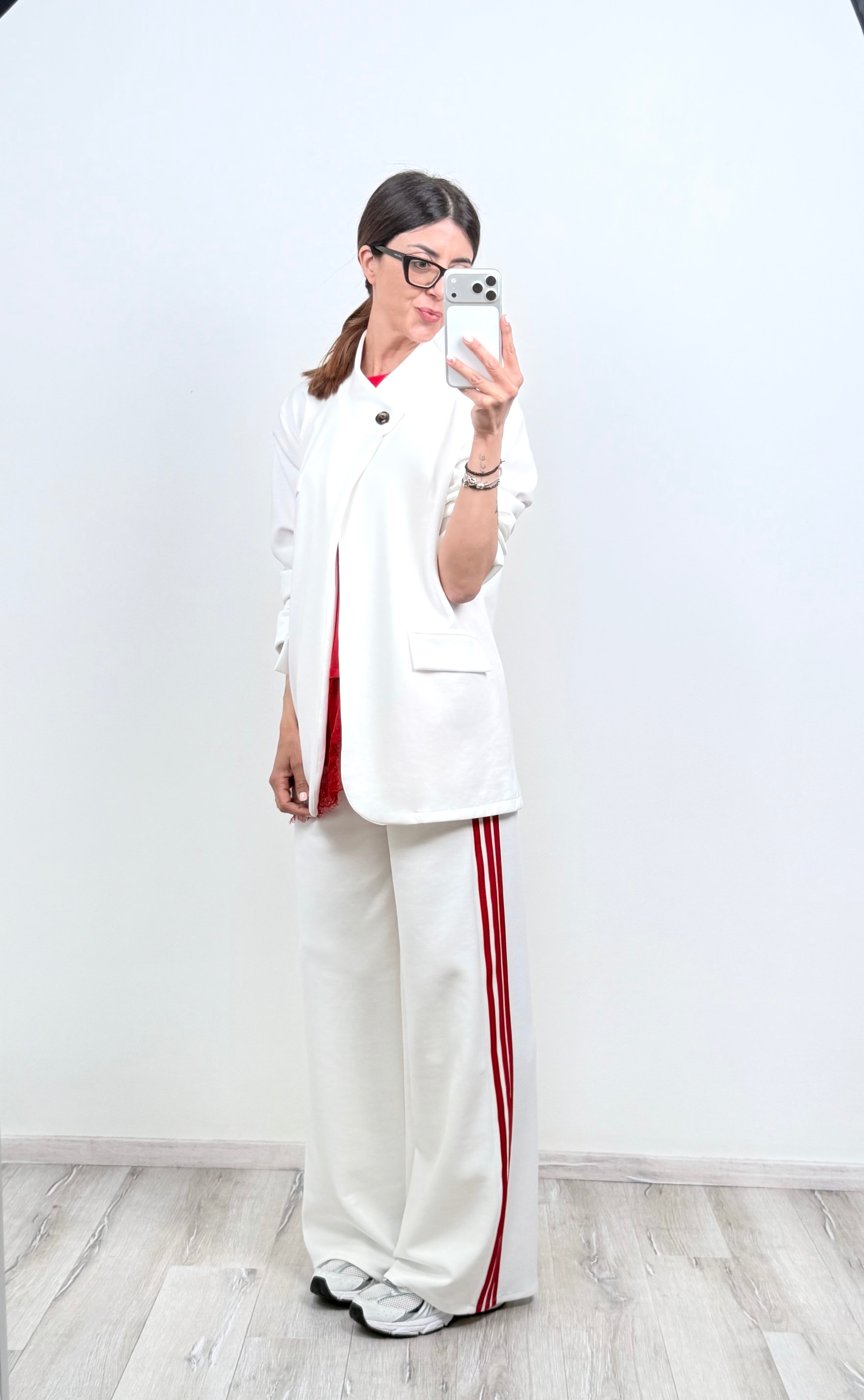 Blazer Nottingham bianco