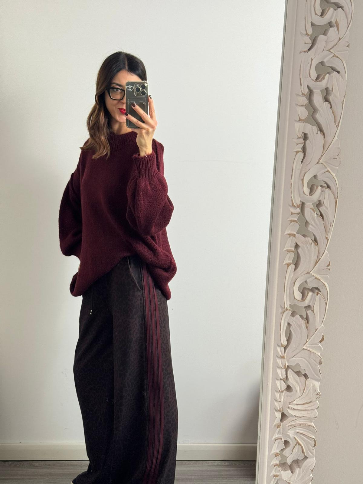 Panta Urban macu riga Burgundy