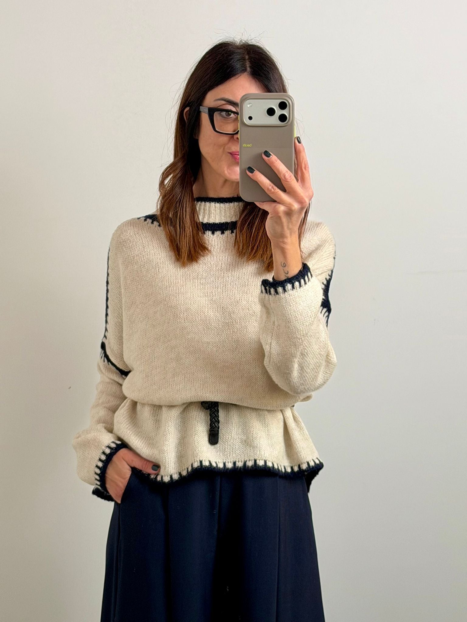 PULL SALISBURGO burro/blu
