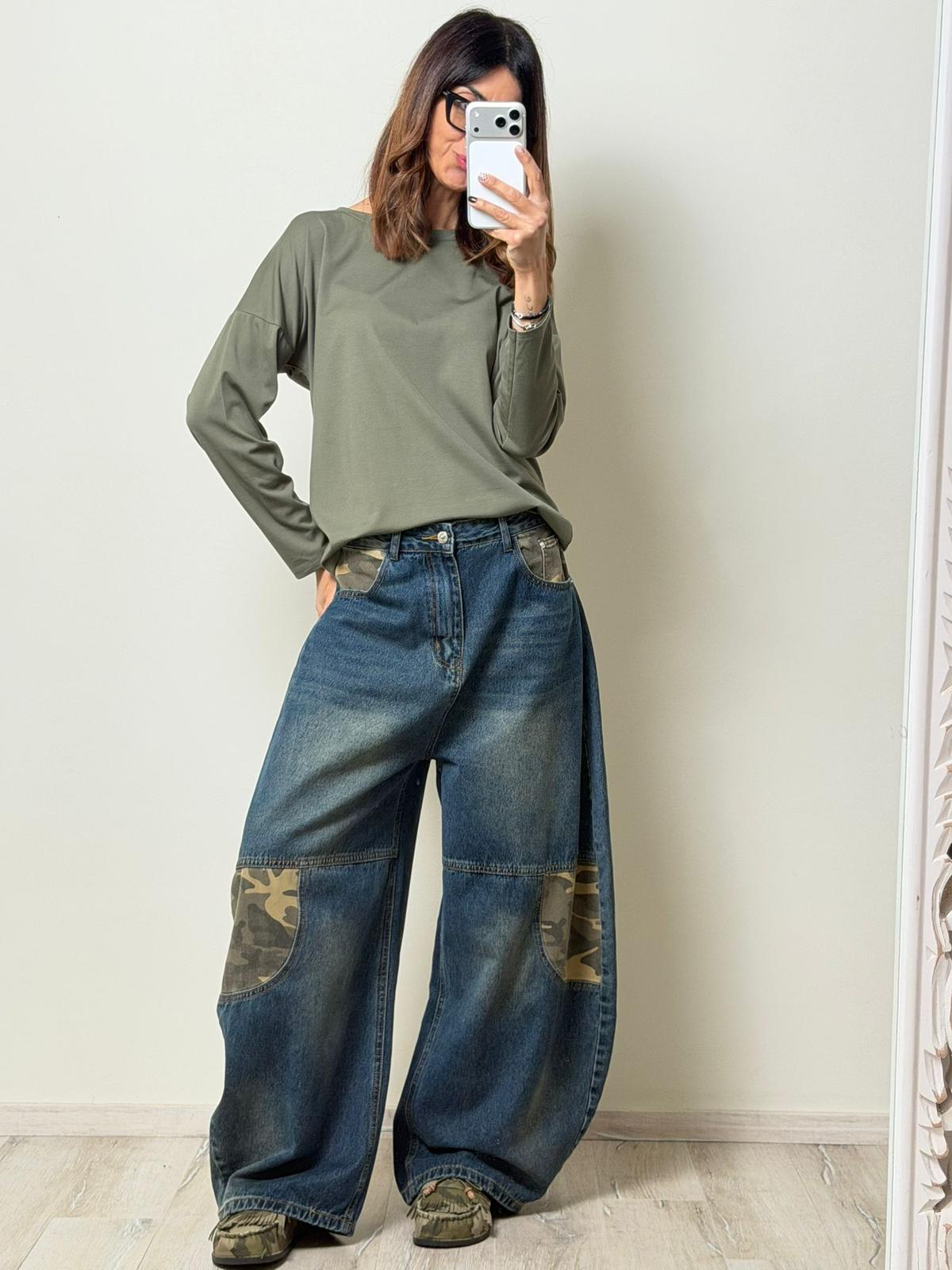 T-shirt Capri manica lunga