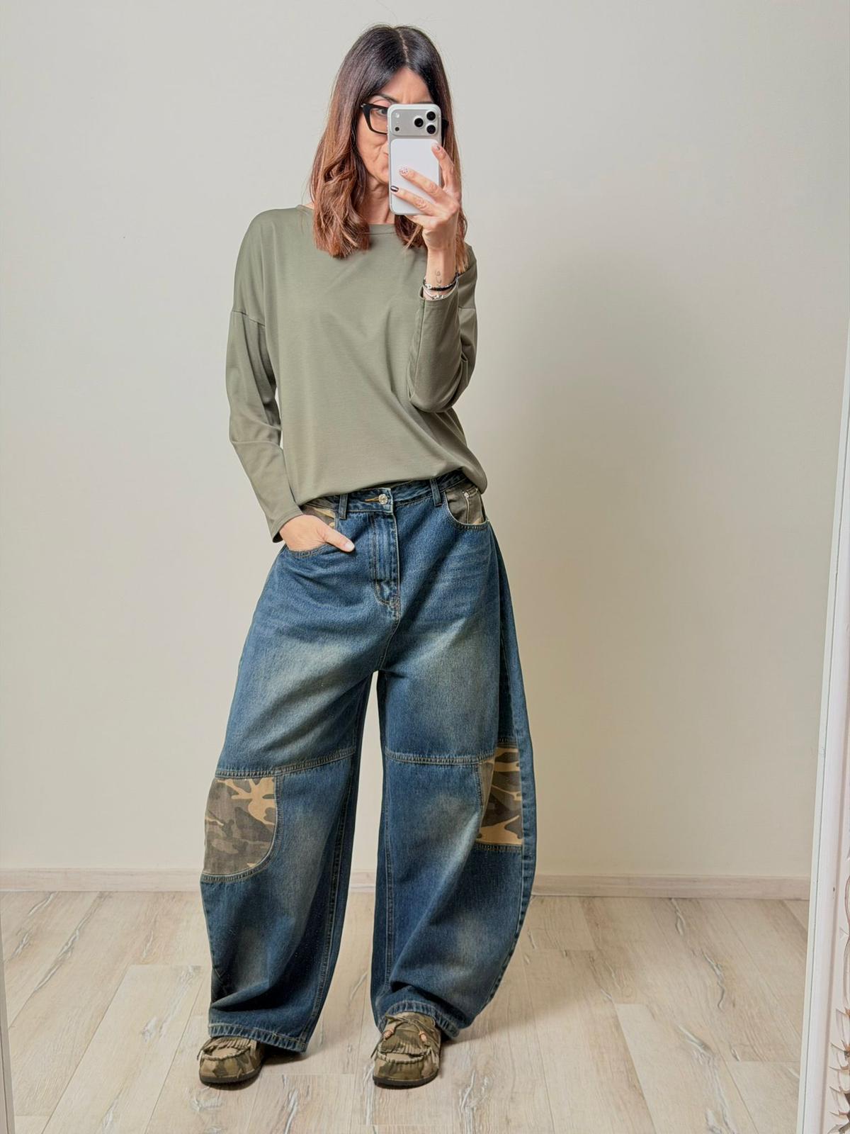 T-shirt Capri manica lunga