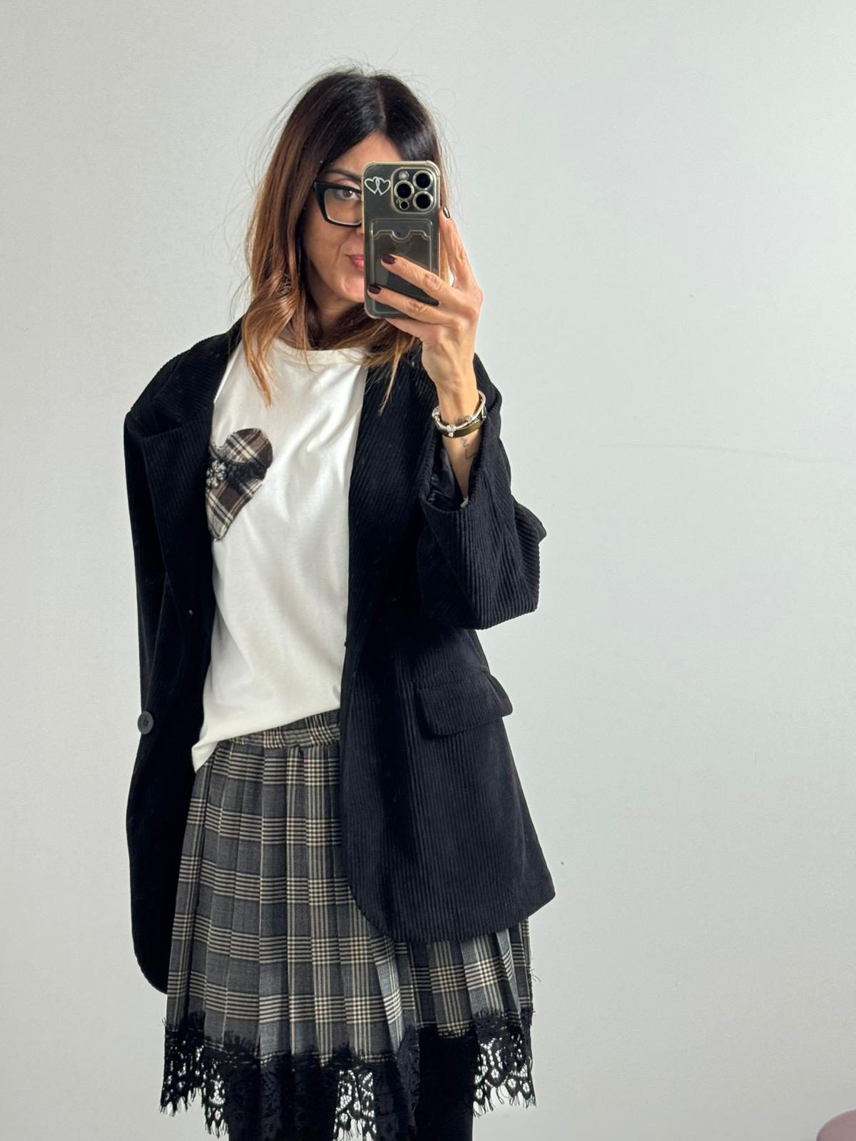 Blazer in velluto Santorini