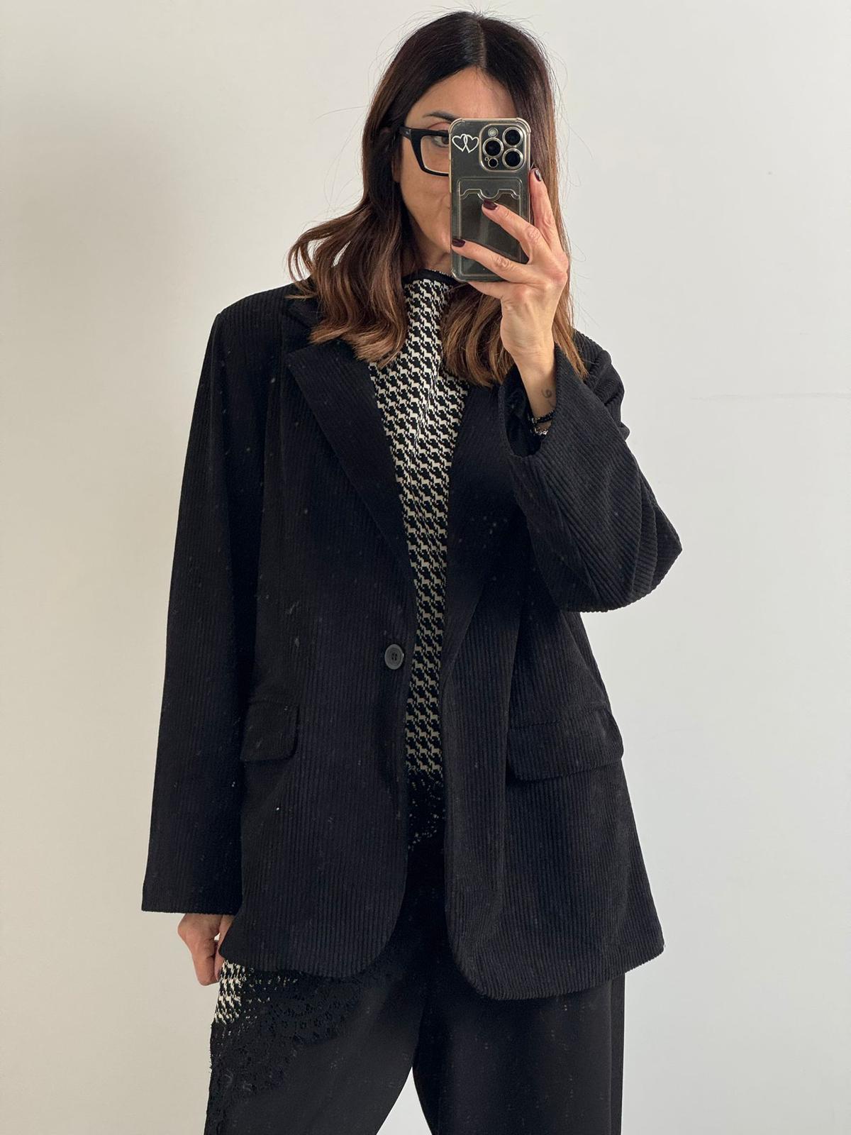 Blazer in velluto Santorini