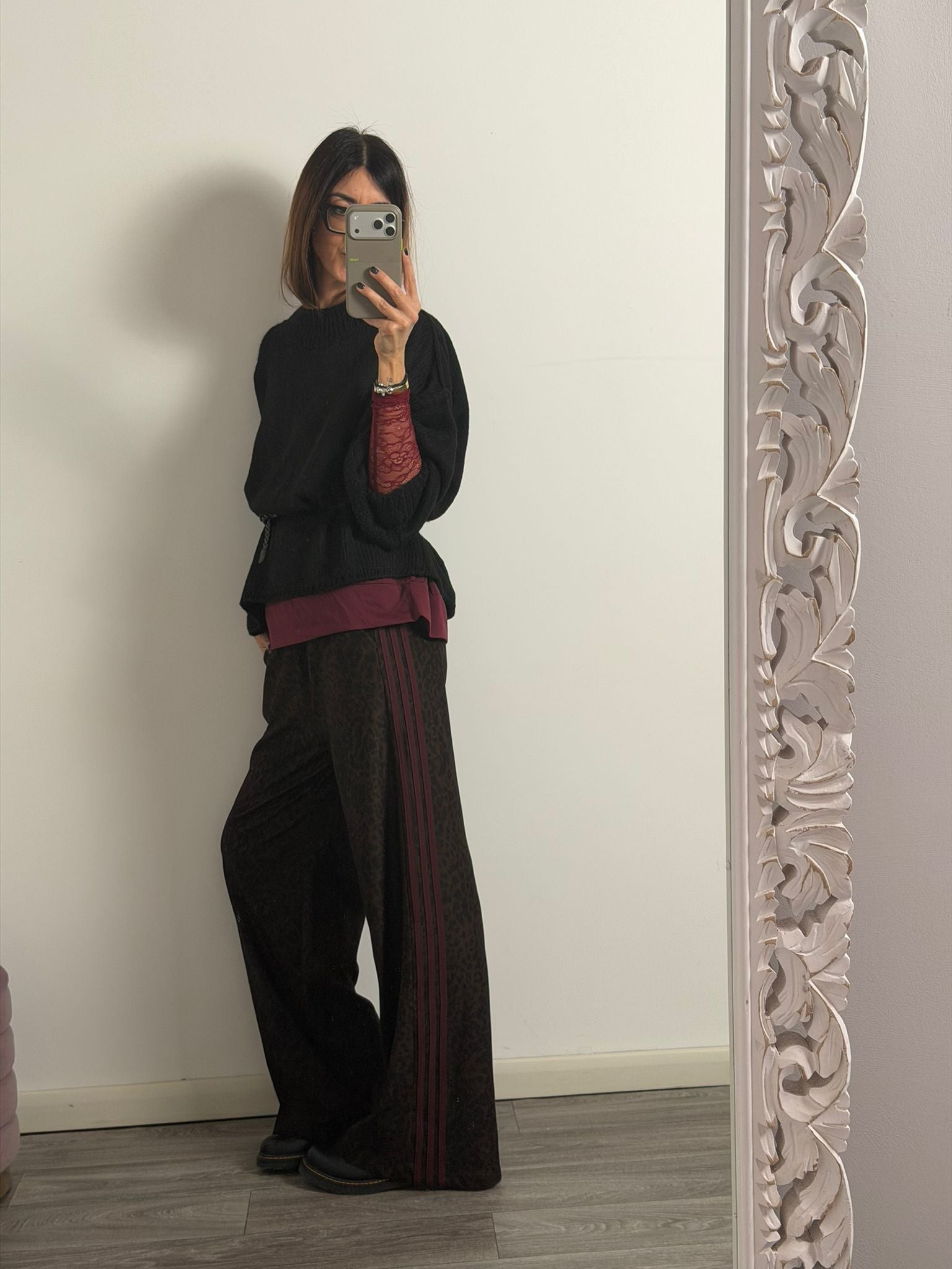 Panta Urban macu riga Burgundy