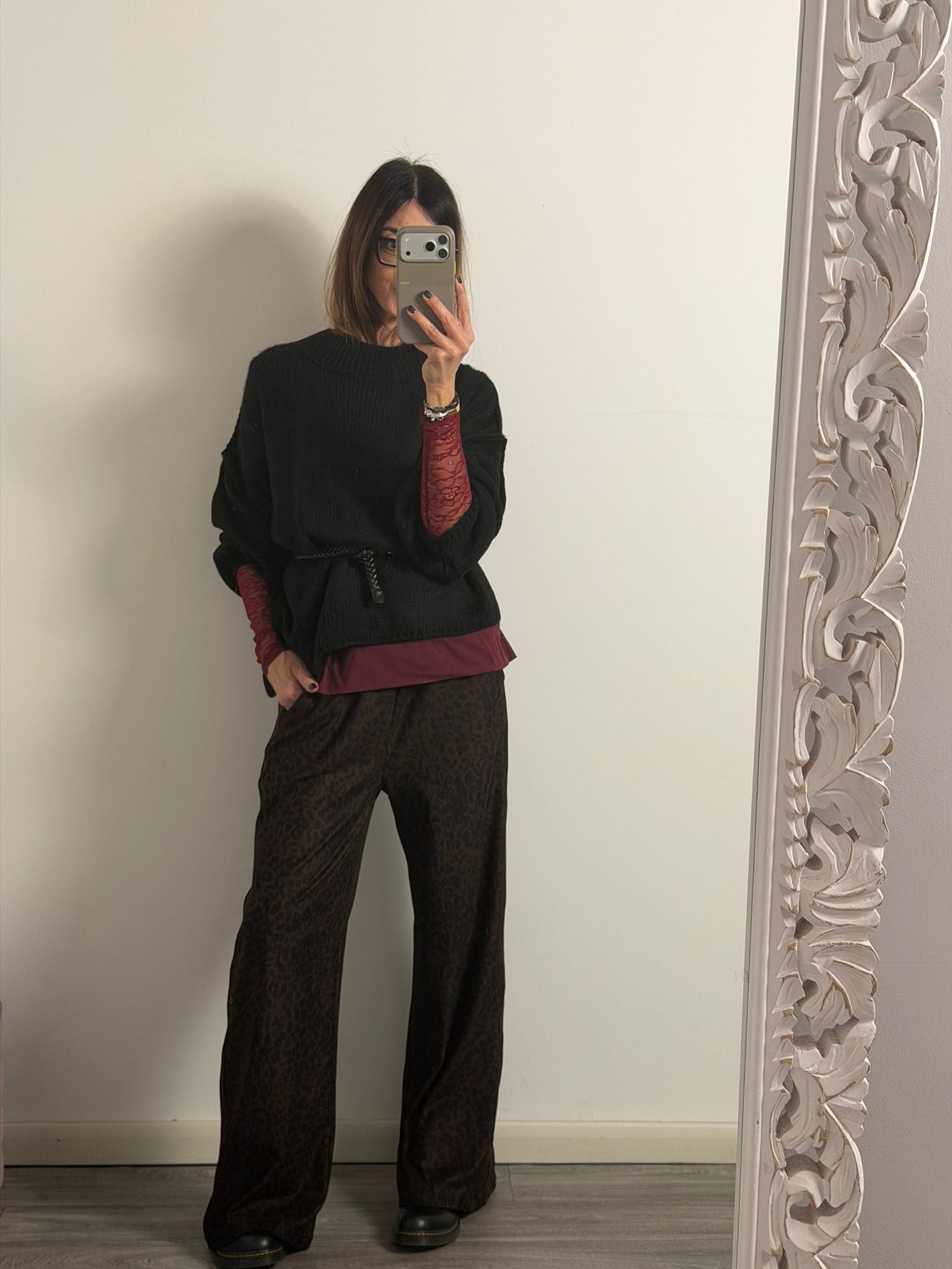 Panta Urban macu riga Burgundy